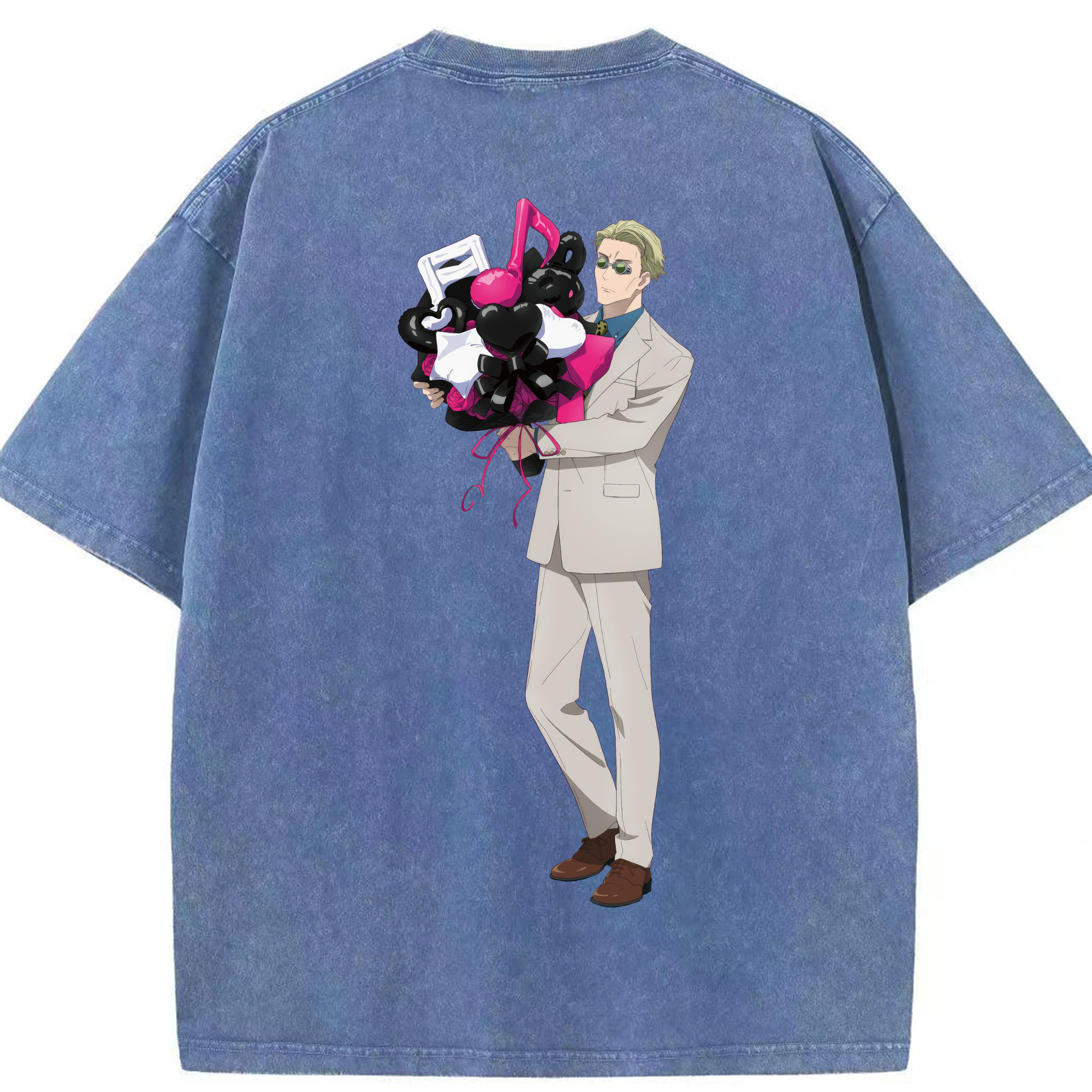 （画像用） 呪術廻戦 Jujutsu Kaisen 綿100% ヴィンテージ風 半袖Tシャツ（背面プリント）