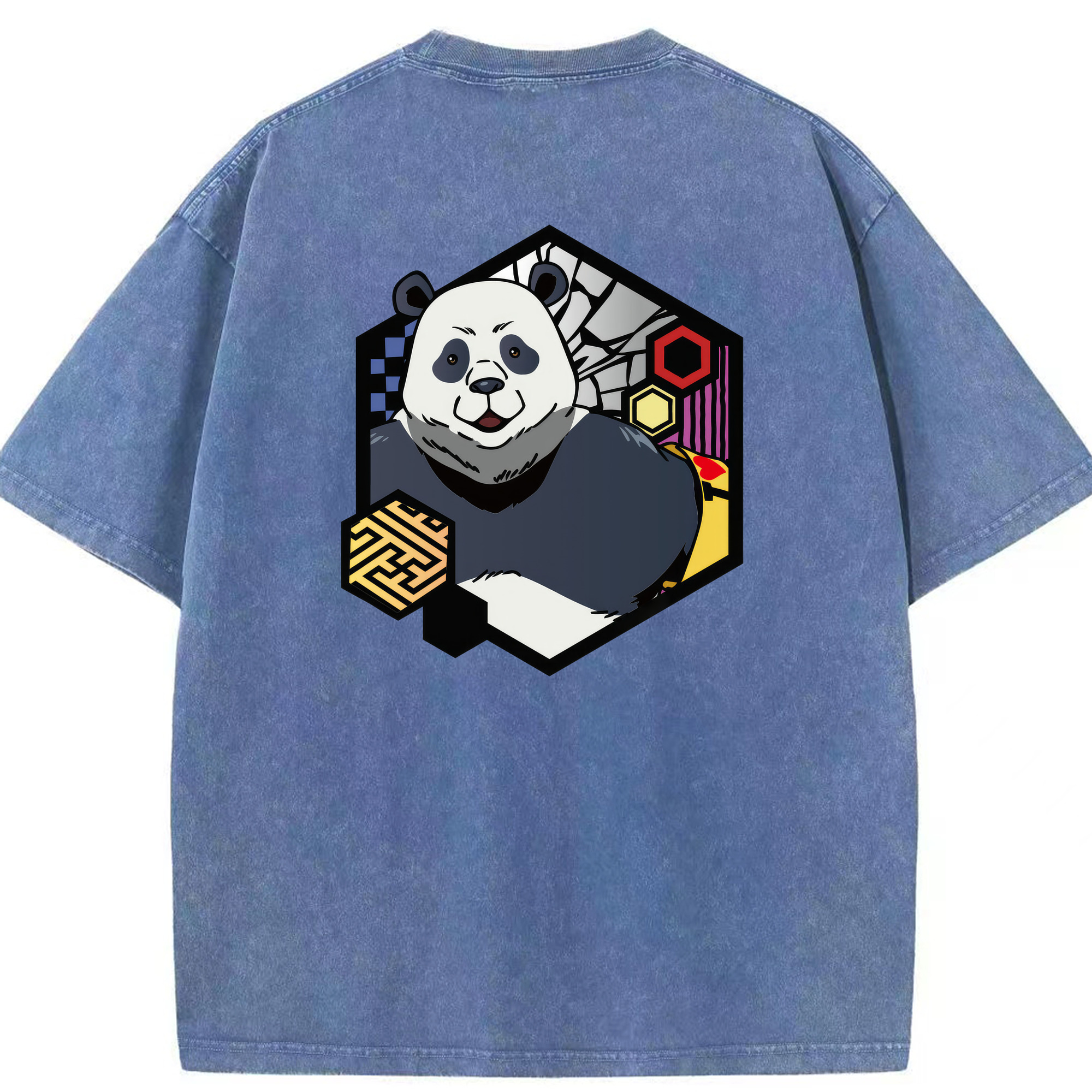 （画像用） 呪術廻戦 Jujutsu Kaisen 綿100% ヴィンテージ風 半袖Tシャツ（背面プリント）