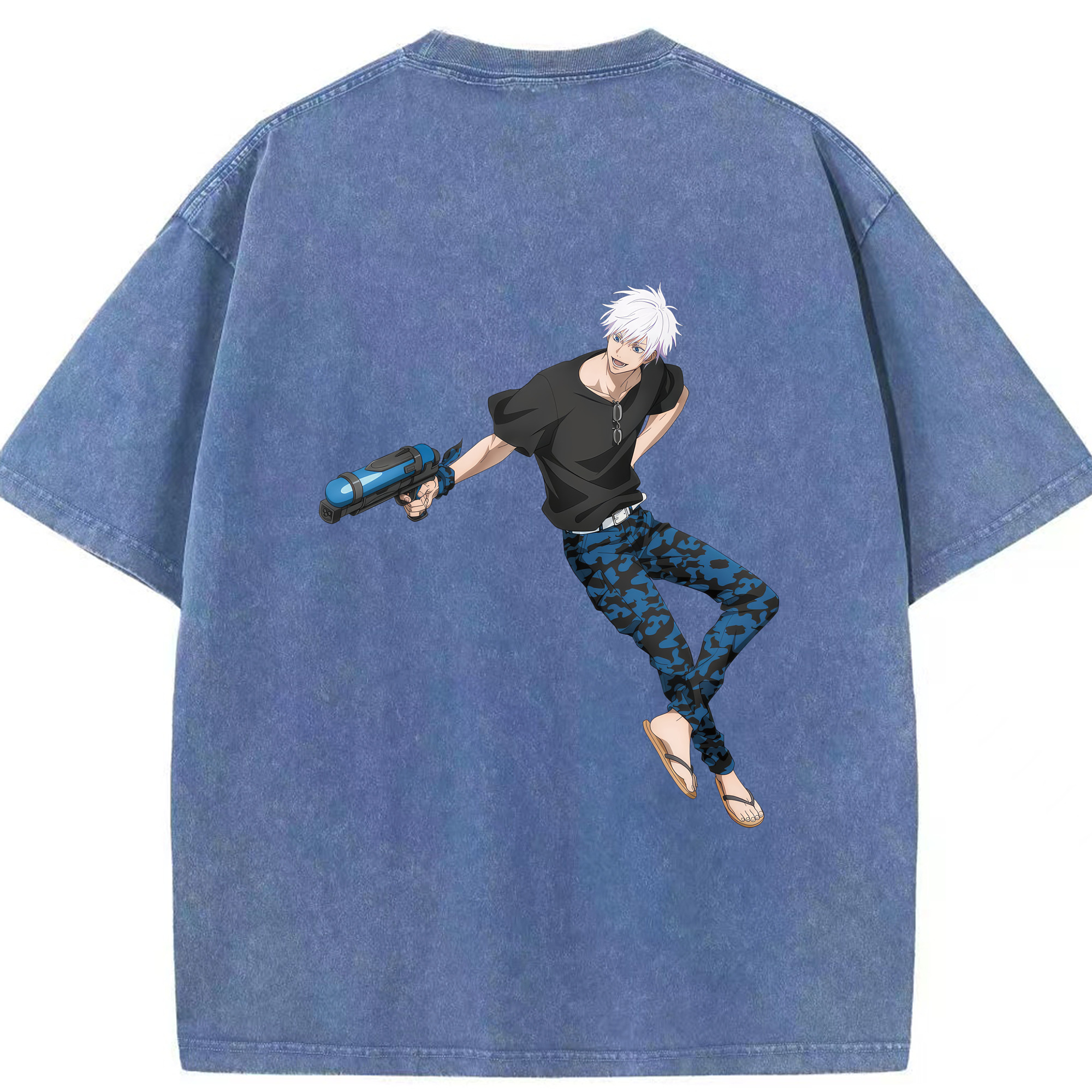 （画像用） 呪術廻戦 Jujutsu Kaisen 綿100% ヴィンテージ風 半袖Tシャツ（背面プリント）