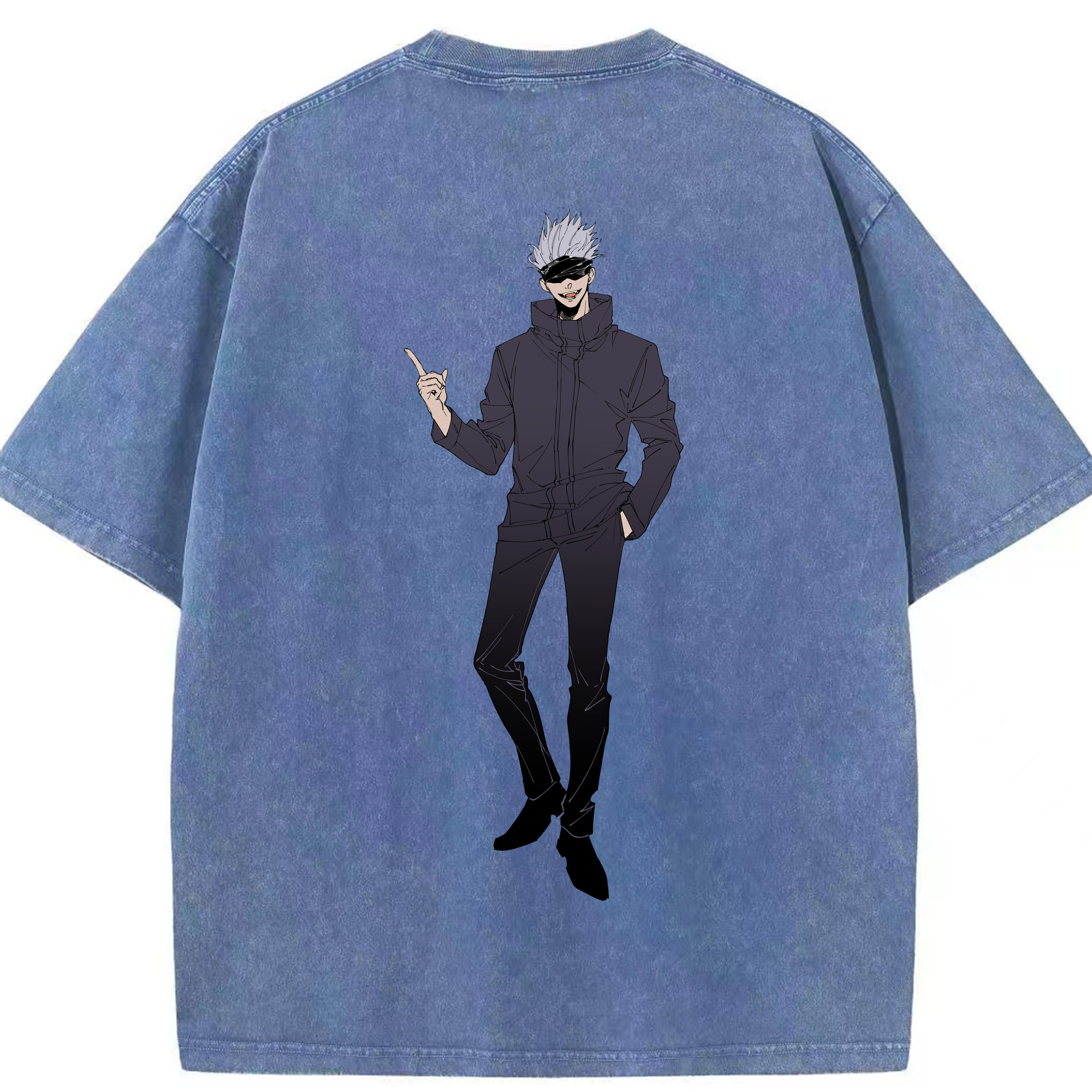 （画像用） 呪術廻戦 Jujutsu Kaisen 綿100% ヴィンテージ風 半袖Tシャツ（背面プリント）