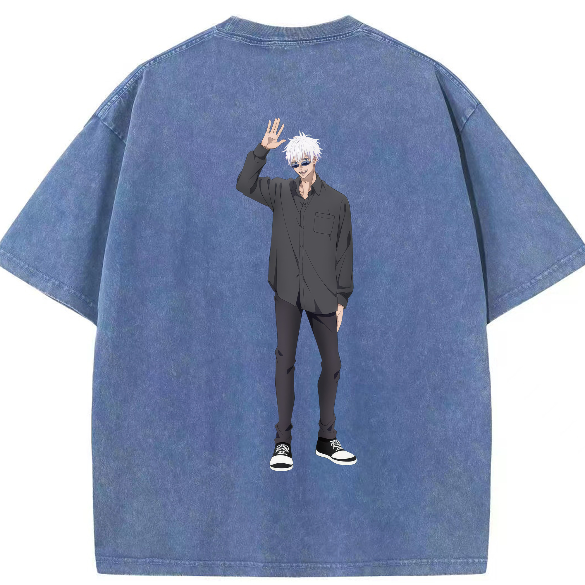 （画像用） 呪術廻戦 Jujutsu Kaisen 綿100% ヴィンテージ風 半袖Tシャツ（背面プリント）