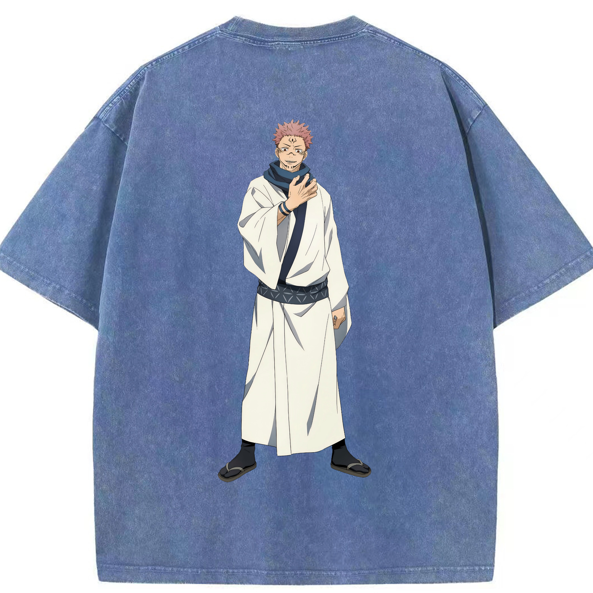 （画像用） 呪術廻戦 Jujutsu Kaisen 綿100% ヴィンテージ風 半袖Tシャツ（背面プリント）
