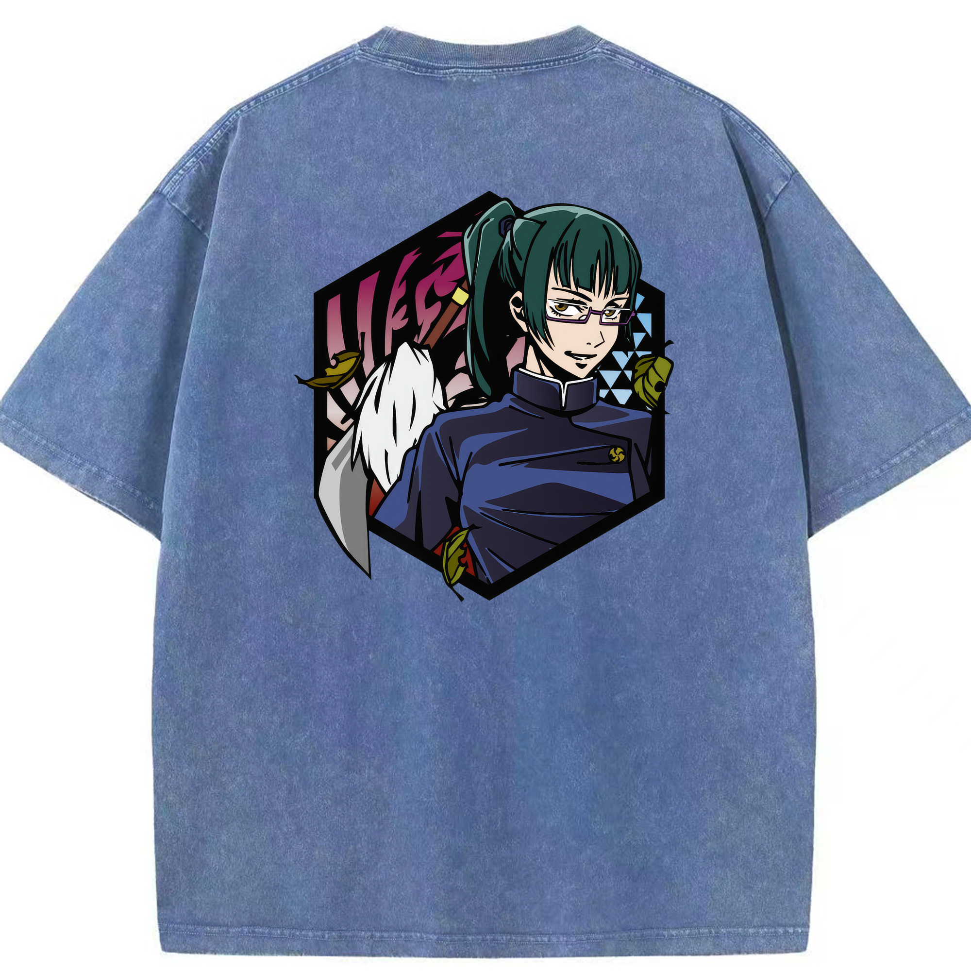 （画像用） 呪術廻戦 Jujutsu Kaisen 綿100% ヴィンテージ風 半袖Tシャツ（背面プリント）