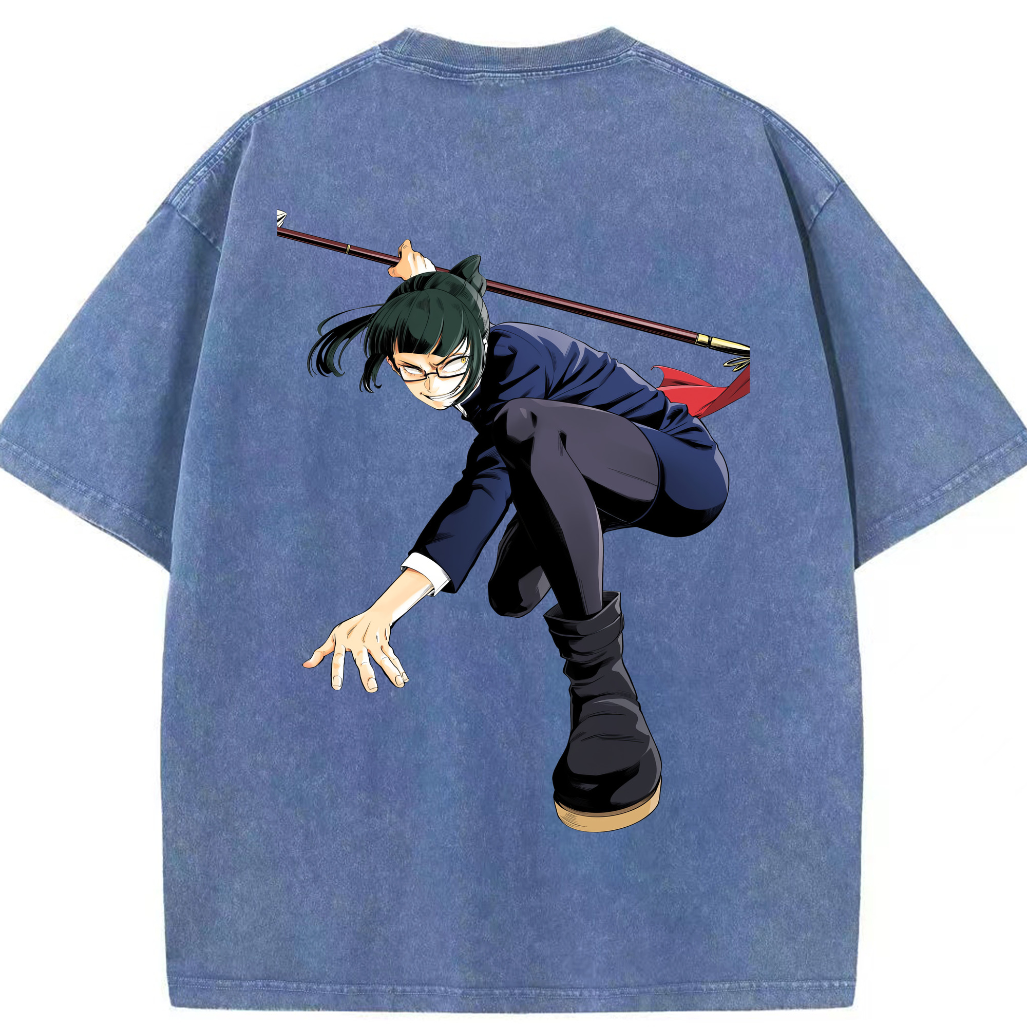 （画像用） 呪術廻戦 Jujutsu Kaisen 綿100% ヴィンテージ風 半袖Tシャツ（背面プリント）