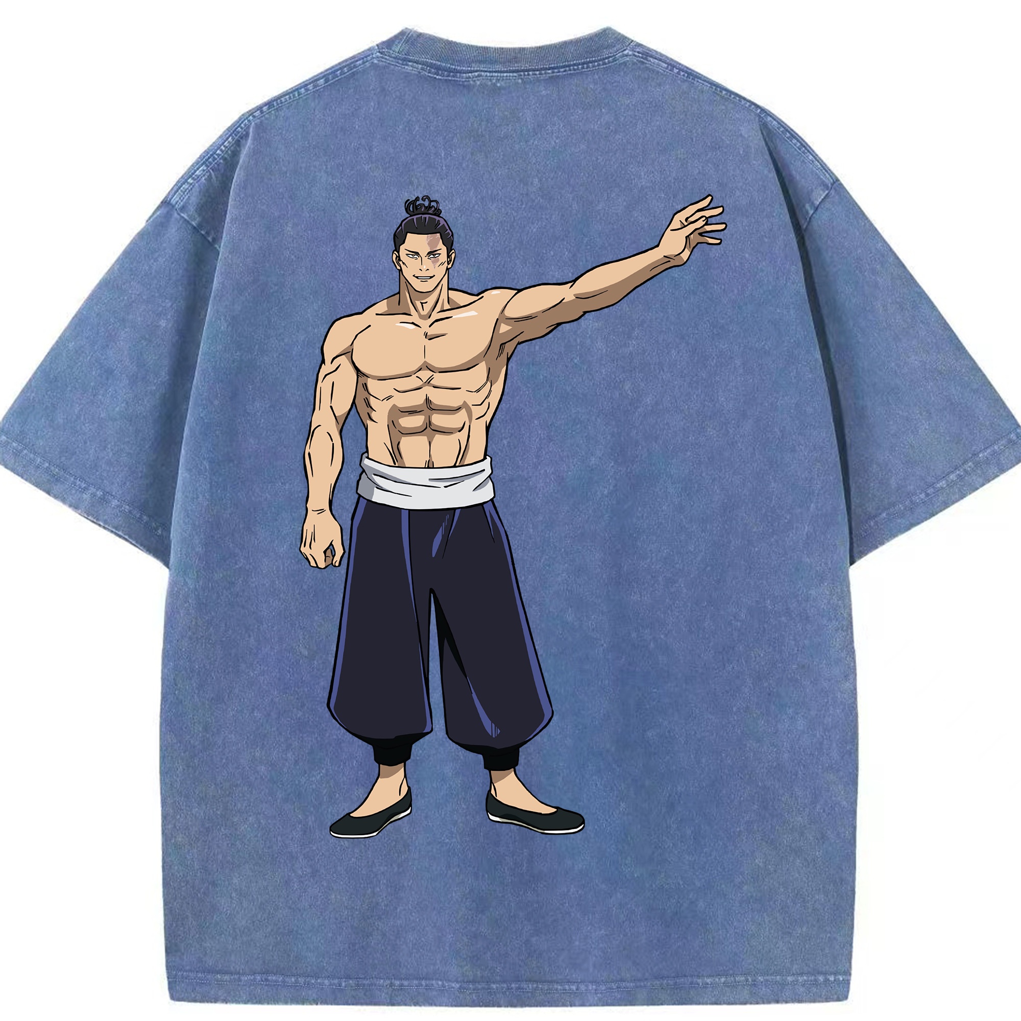 （画像用） 呪術廻戦 Jujutsu Kaisen 綿100% ヴィンテージ風 半袖Tシャツ（背面プリント）