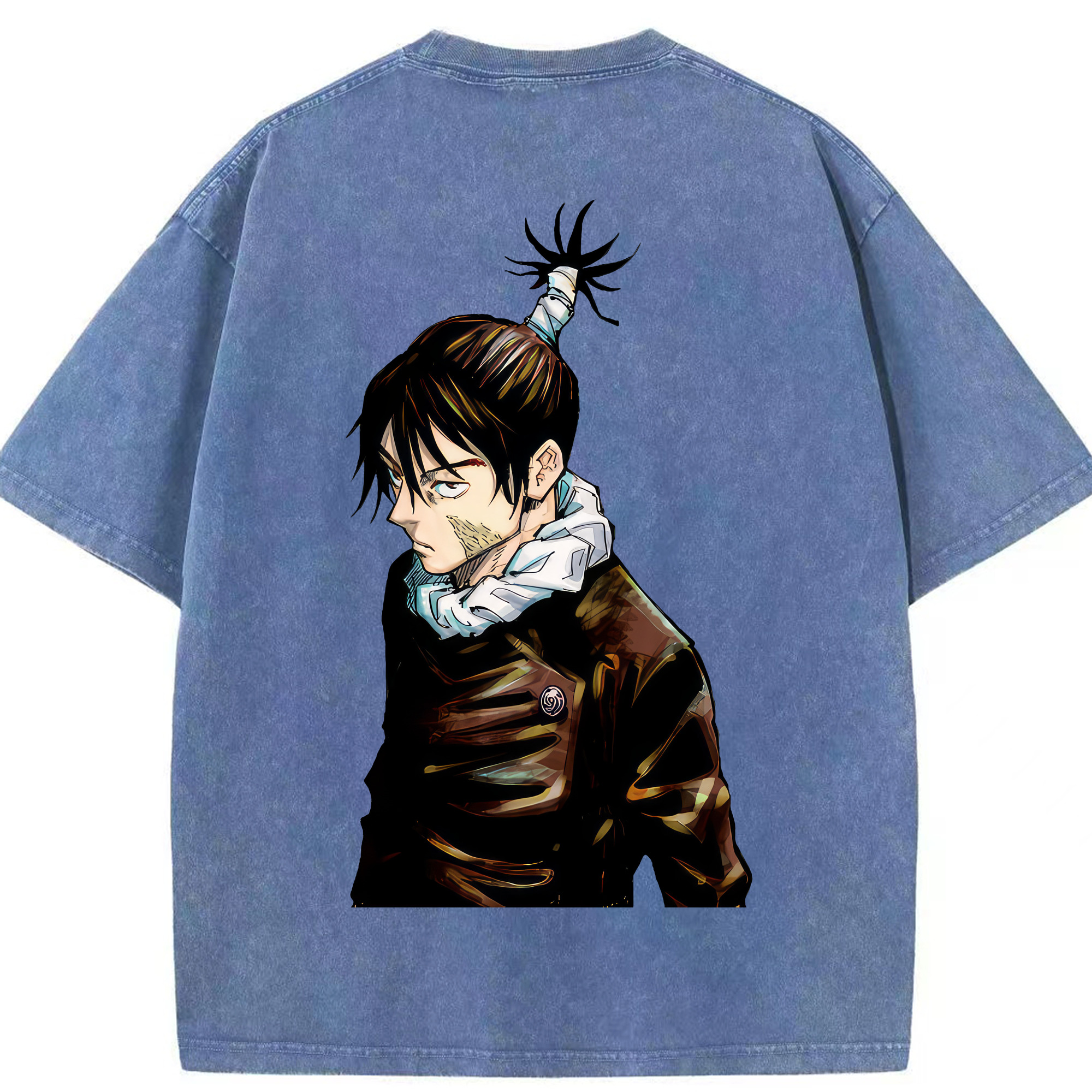 （画像用） 呪術廻戦 Jujutsu Kaisen 綿100% ヴィンテージ風 半袖Tシャツ（背面プリント）