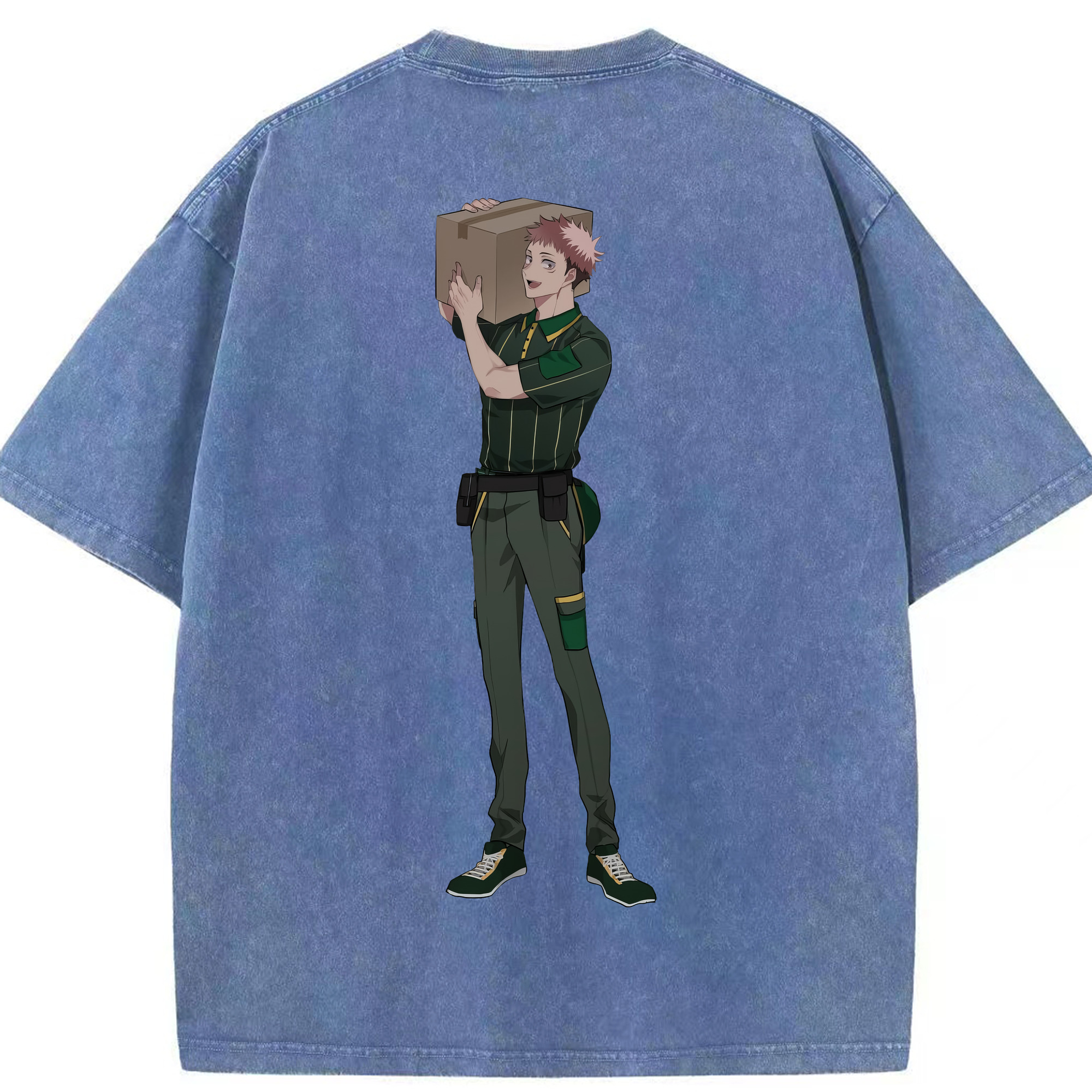 （画像用） 呪術廻戦 Jujutsu Kaisen 綿100% ヴィンテージ風 半袖Tシャツ（背面プリント）