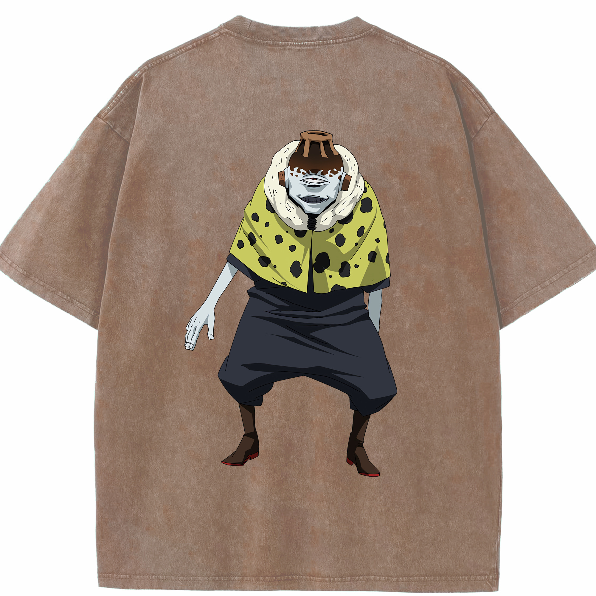 （画像用） 呪術廻戦 Jujutsu Kaisen 綿100% ヴィンテージ風 半袖Tシャツ（背面プリント）
