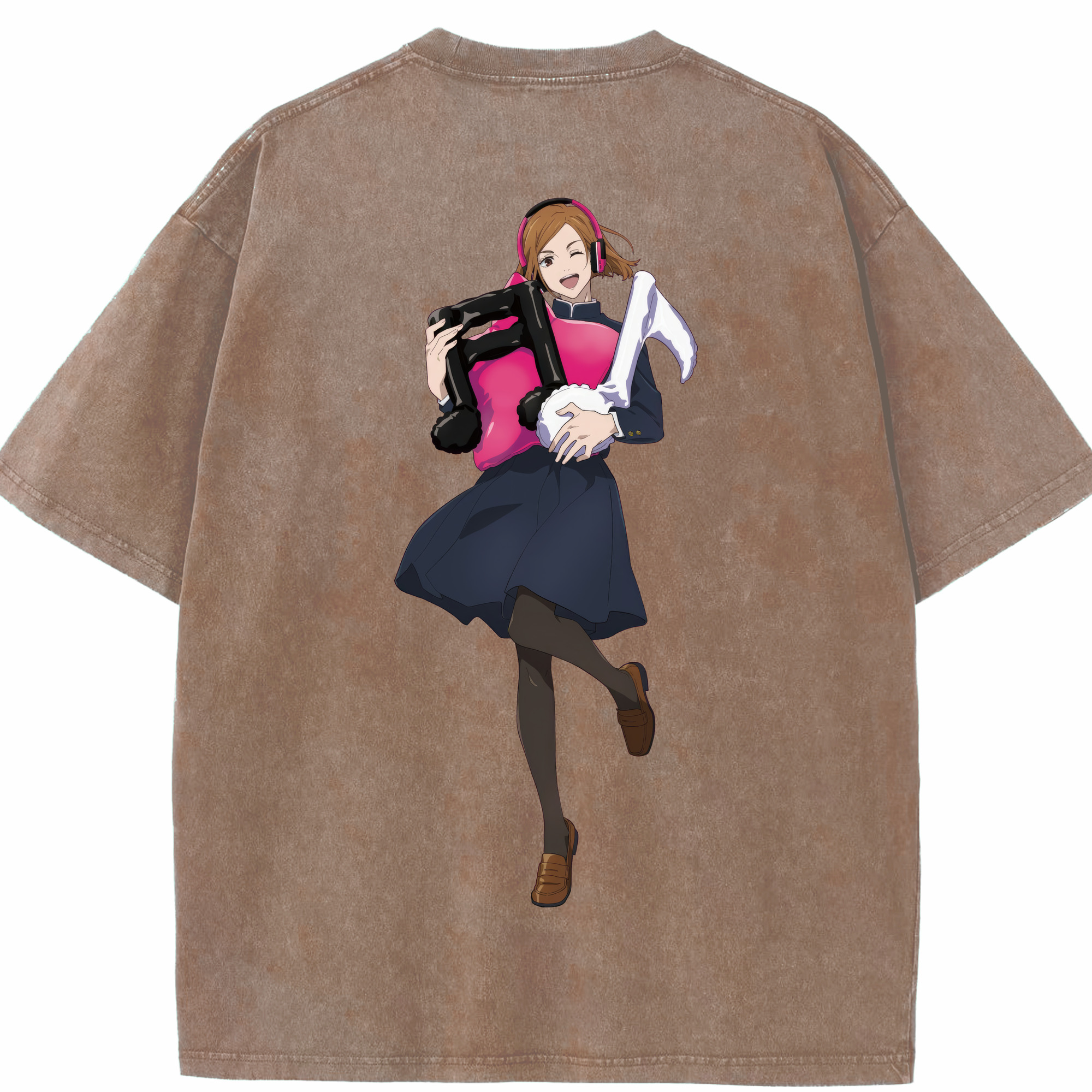 （画像用） 呪術廻戦 Jujutsu Kaisen 綿100% ヴィンテージ風 半袖Tシャツ（背面プリント）