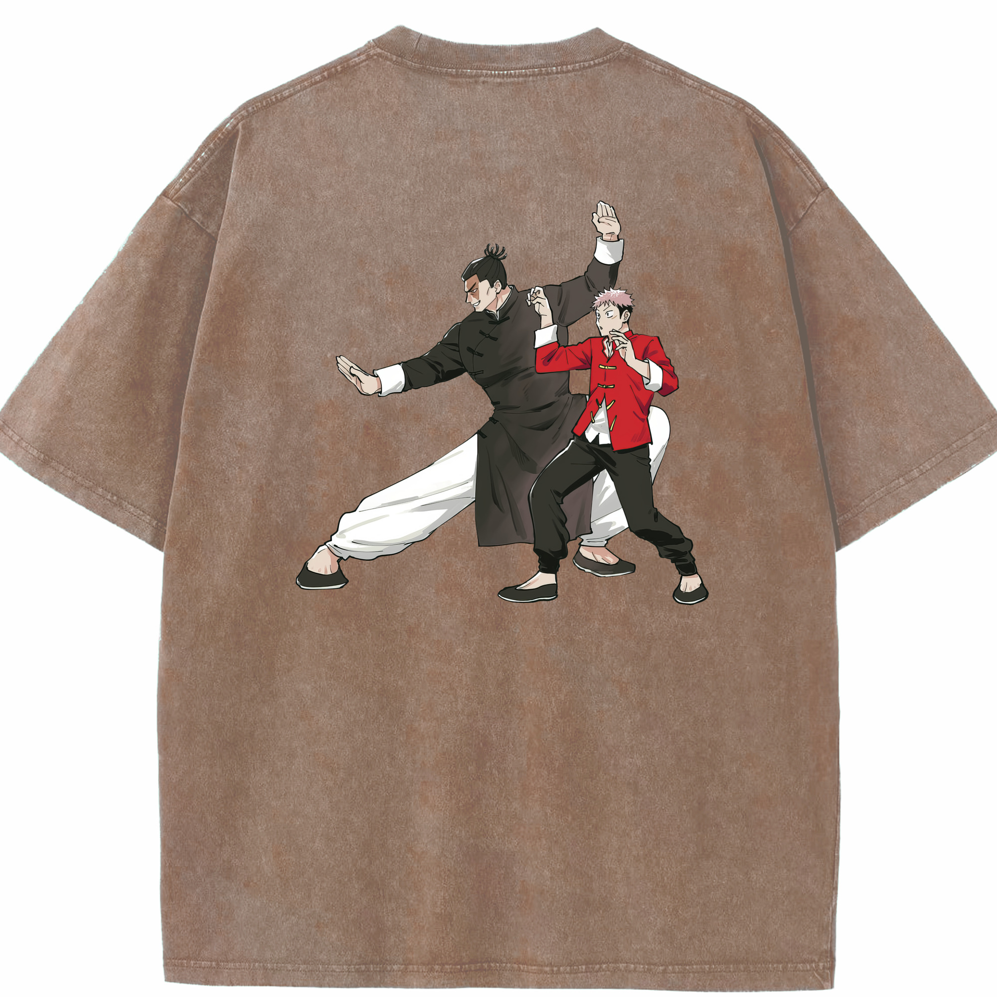 （画像用） 呪術廻戦 Jujutsu Kaisen 綿100% ヴィンテージ風 半袖Tシャツ（背面プリント）
