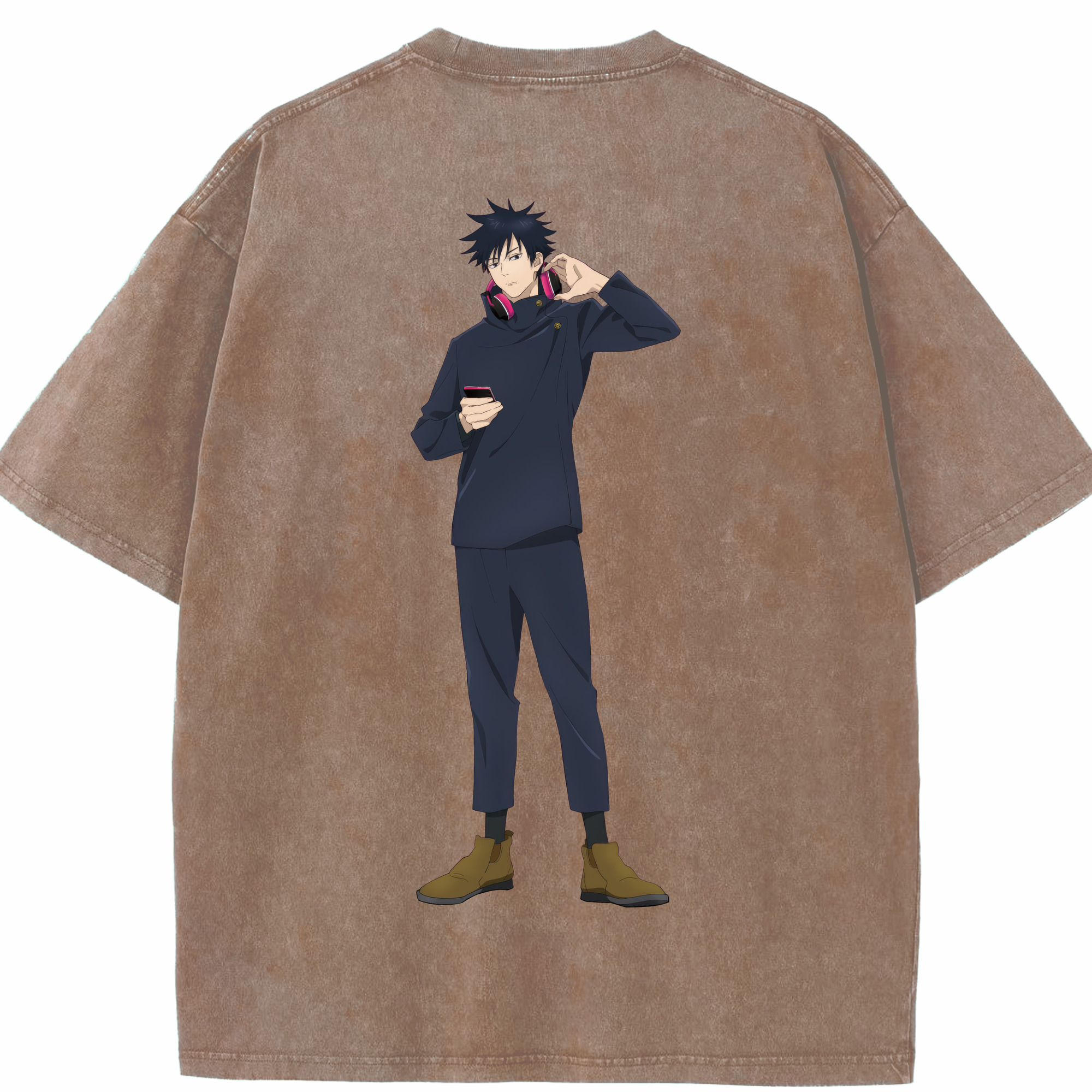（画像用） 呪術廻戦 Jujutsu Kaisen 綿100% ヴィンテージ風 半袖Tシャツ（背面プリント）