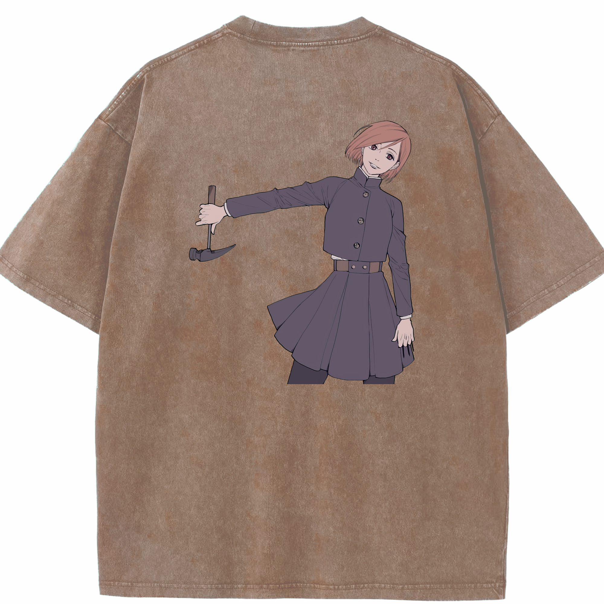 （画像用） 呪術廻戦 Jujutsu Kaisen 綿100% ヴィンテージ風 半袖Tシャツ（背面プリント）