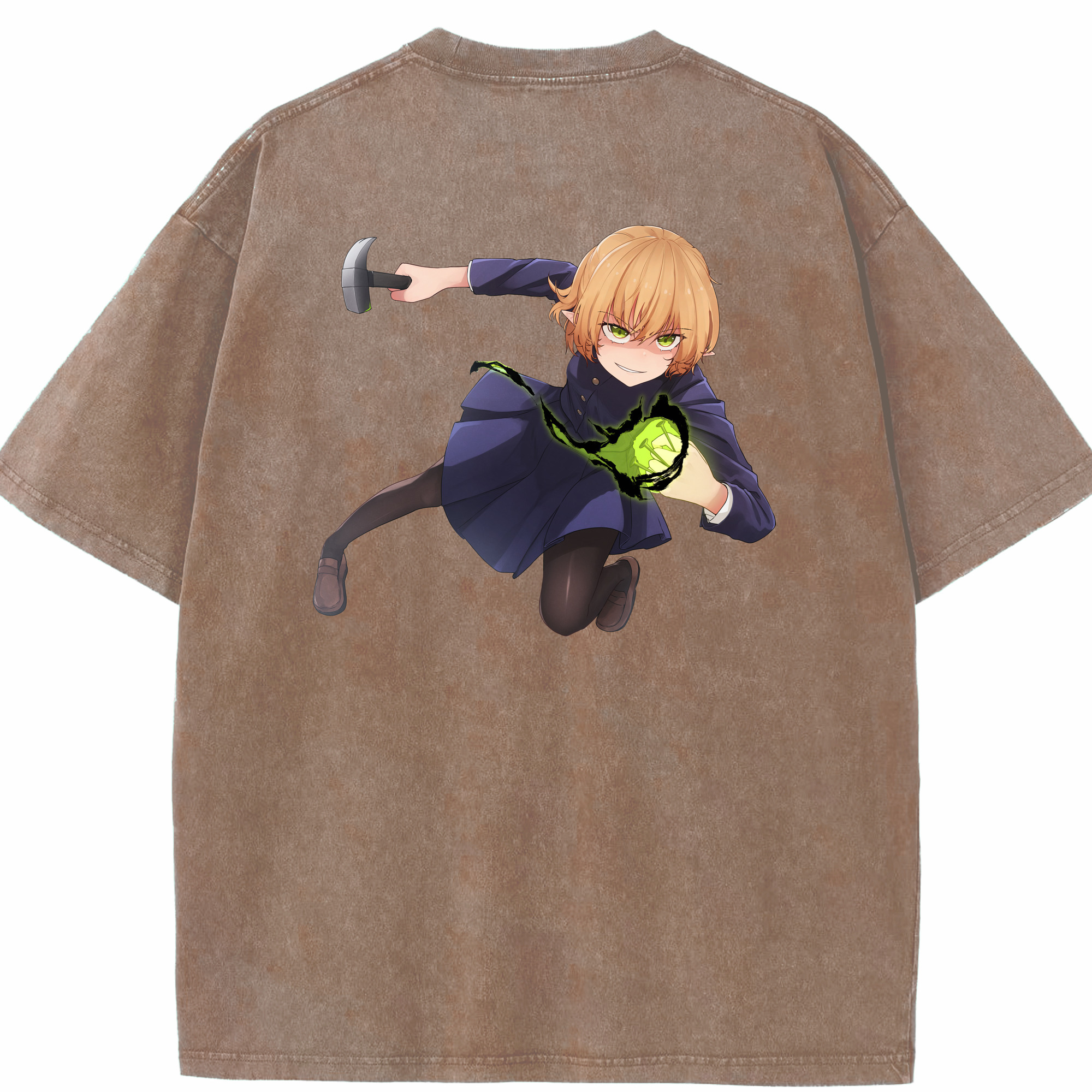 （画像用） 呪術廻戦 Jujutsu Kaisen 綿100% ヴィンテージ風 半袖Tシャツ（背面プリント）