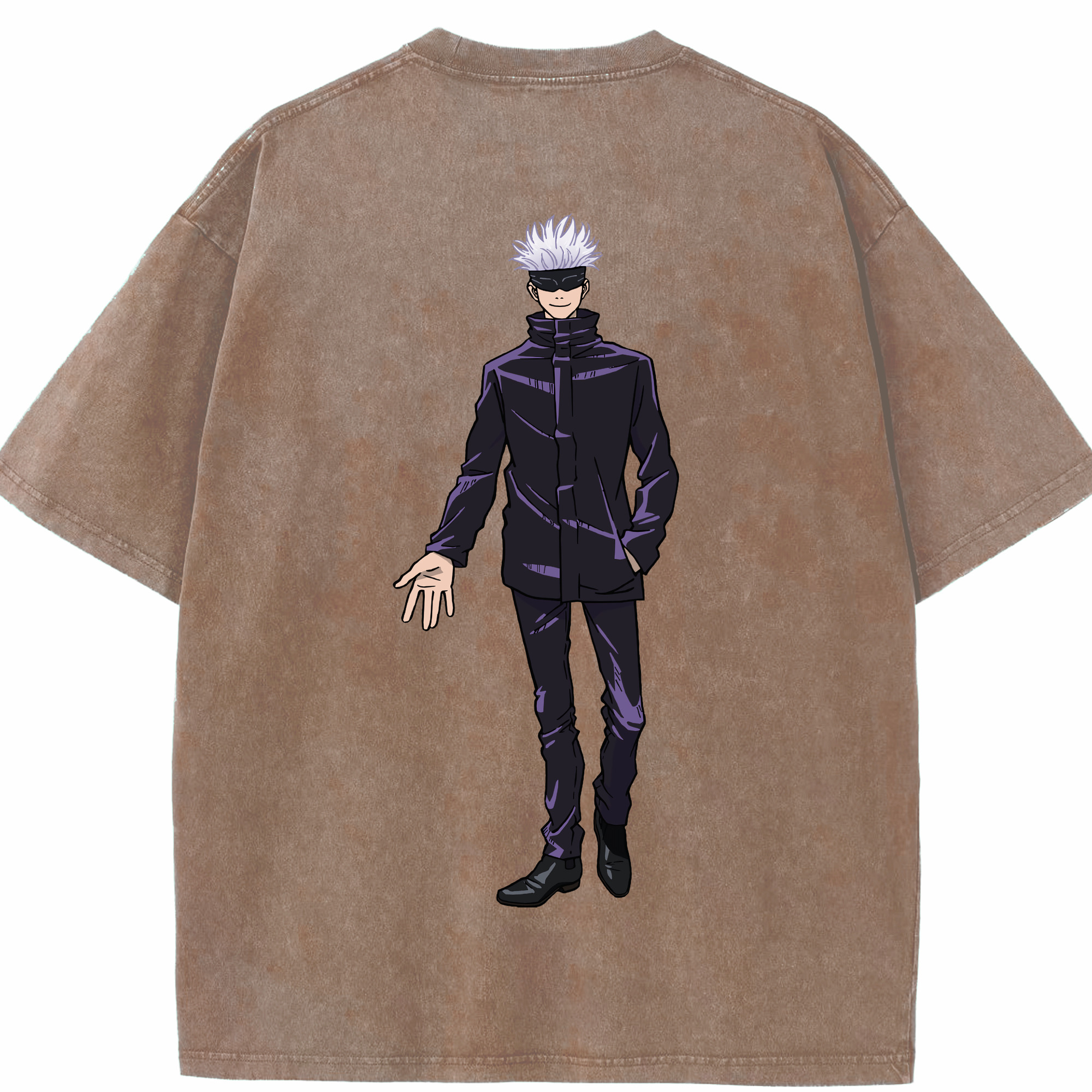 （画像用） 呪術廻戦 Jujutsu Kaisen 綿100% ヴィンテージ風 半袖Tシャツ（背面プリント）