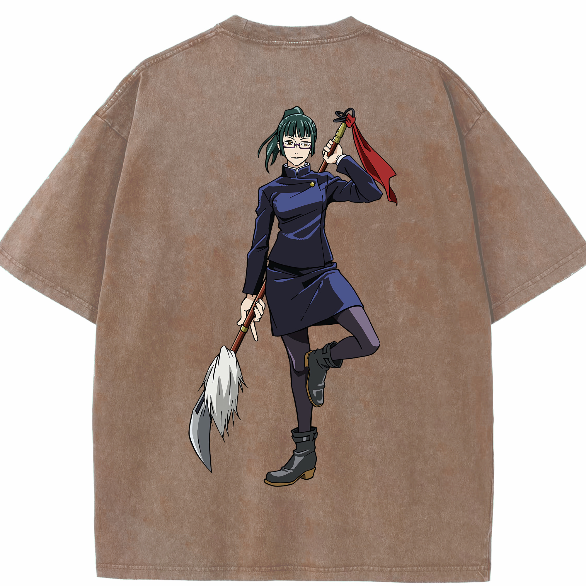 （画像用） 呪術廻戦 Jujutsu Kaisen 綿100% ヴィンテージ風 半袖Tシャツ（背面プリント）