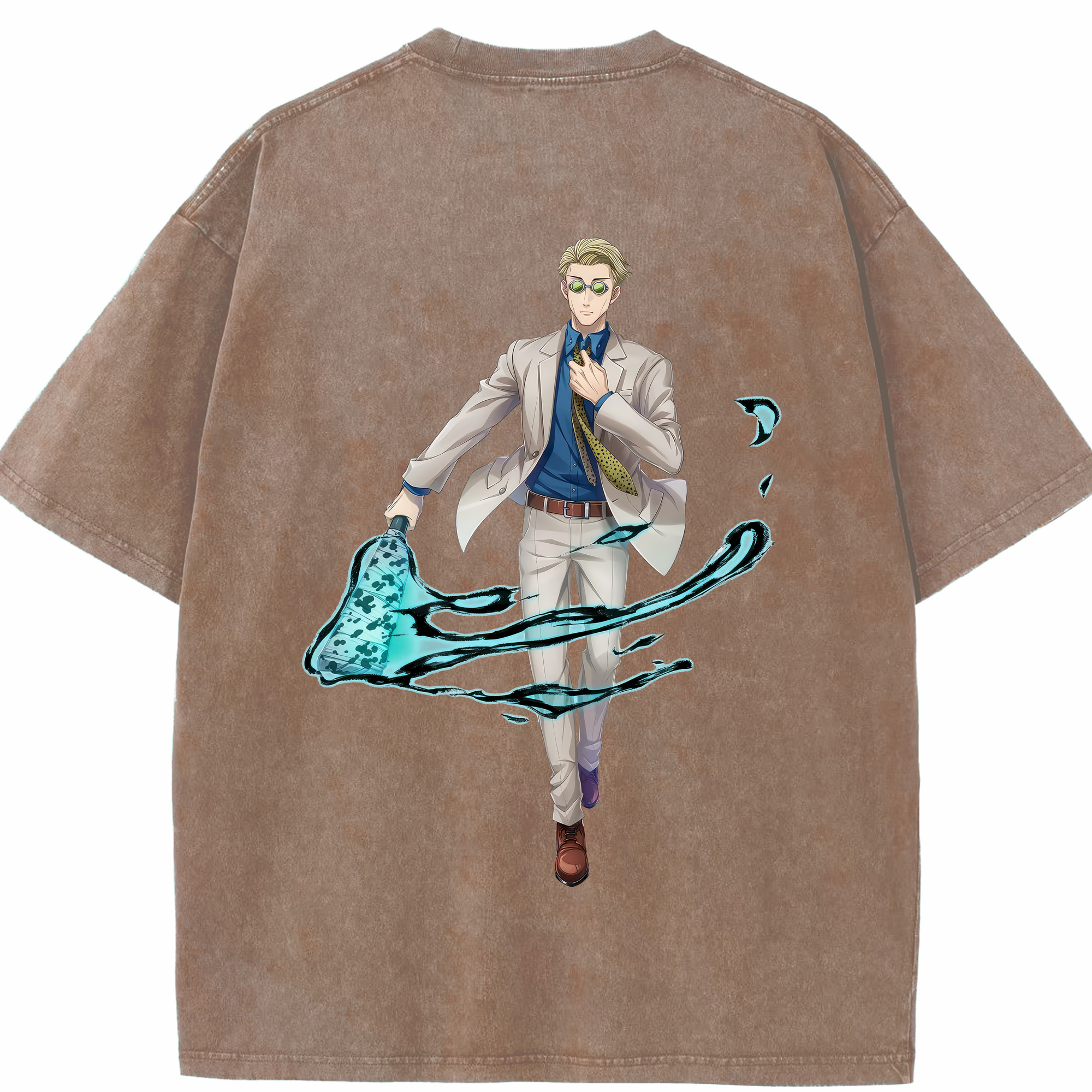 （画像用） 呪術廻戦 Jujutsu Kaisen 綿100% ヴィンテージ風 半袖Tシャツ（背面プリント）