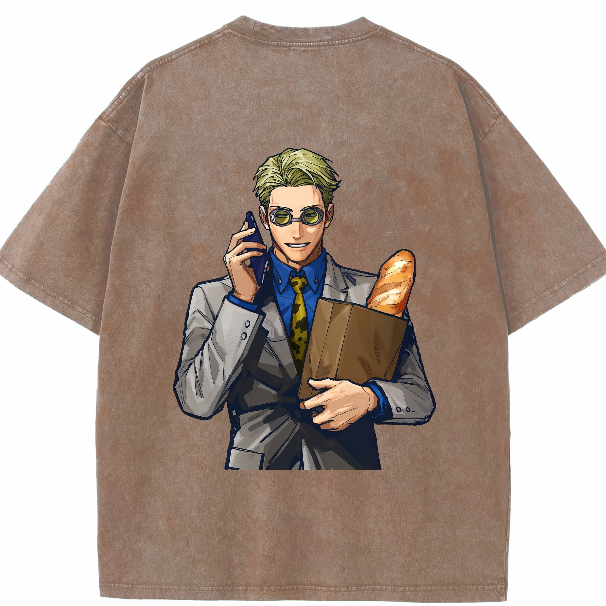 （画像用） 呪術廻戦 Jujutsu Kaisen 綿100% ヴィンテージ風 半袖Tシャツ（背面プリント）