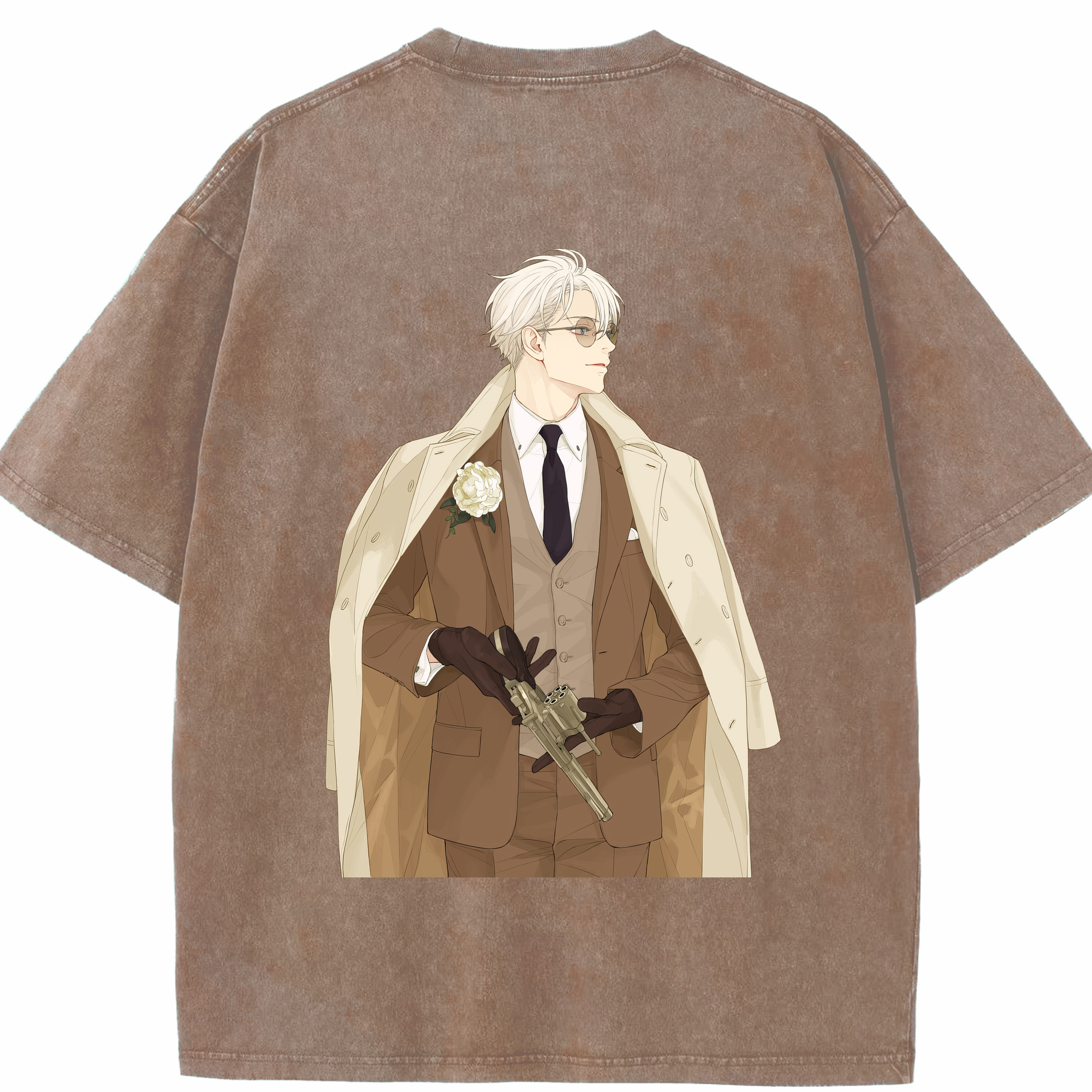 （画像用） 呪術廻戦 Jujutsu Kaisen 綿100% ヴィンテージ風 半袖Tシャツ（背面プリント）