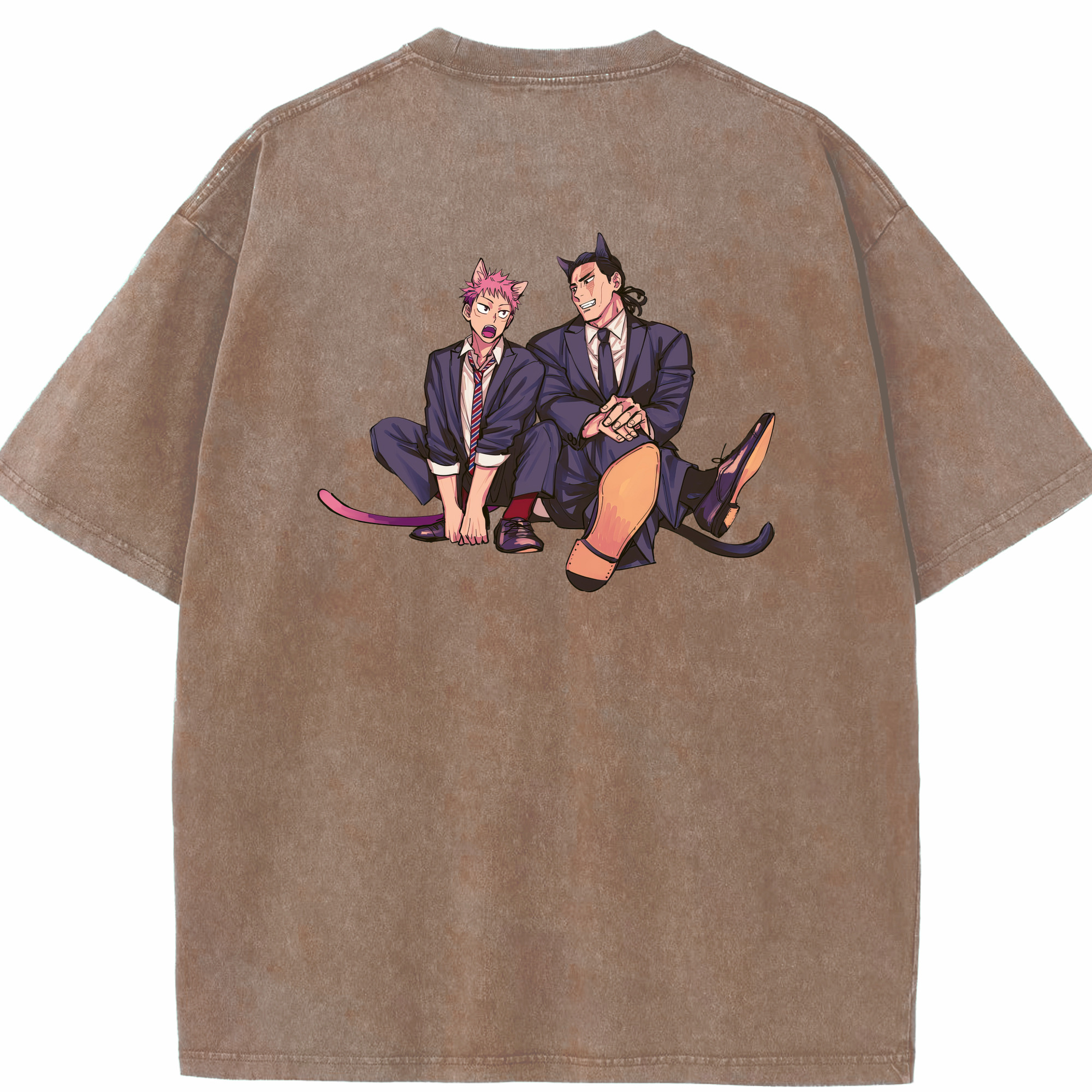 （画像用） 呪術廻戦 Jujutsu Kaisen 綿100% ヴィンテージ風 半袖Tシャツ（背面プリント）