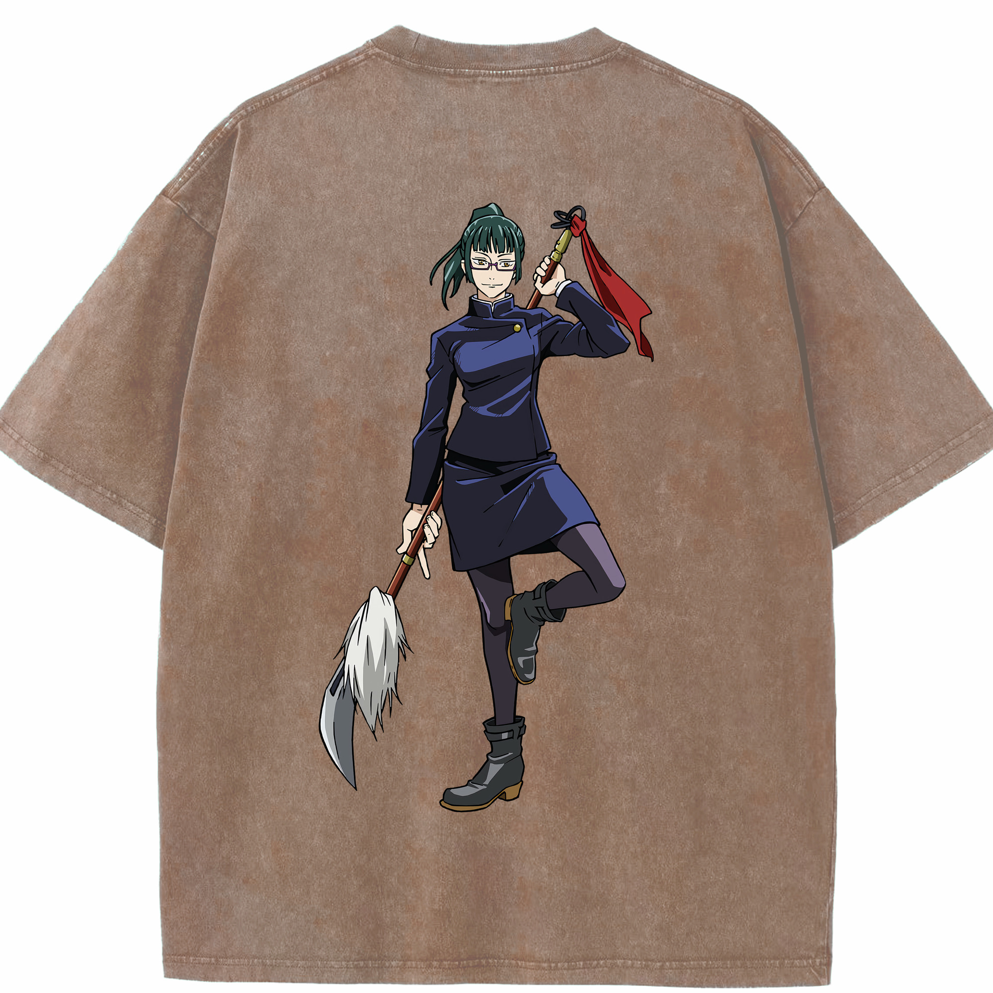 （画像用） 呪術廻戦 Jujutsu Kaisen 綿100% ヴィンテージ風 半袖Tシャツ（背面プリント）