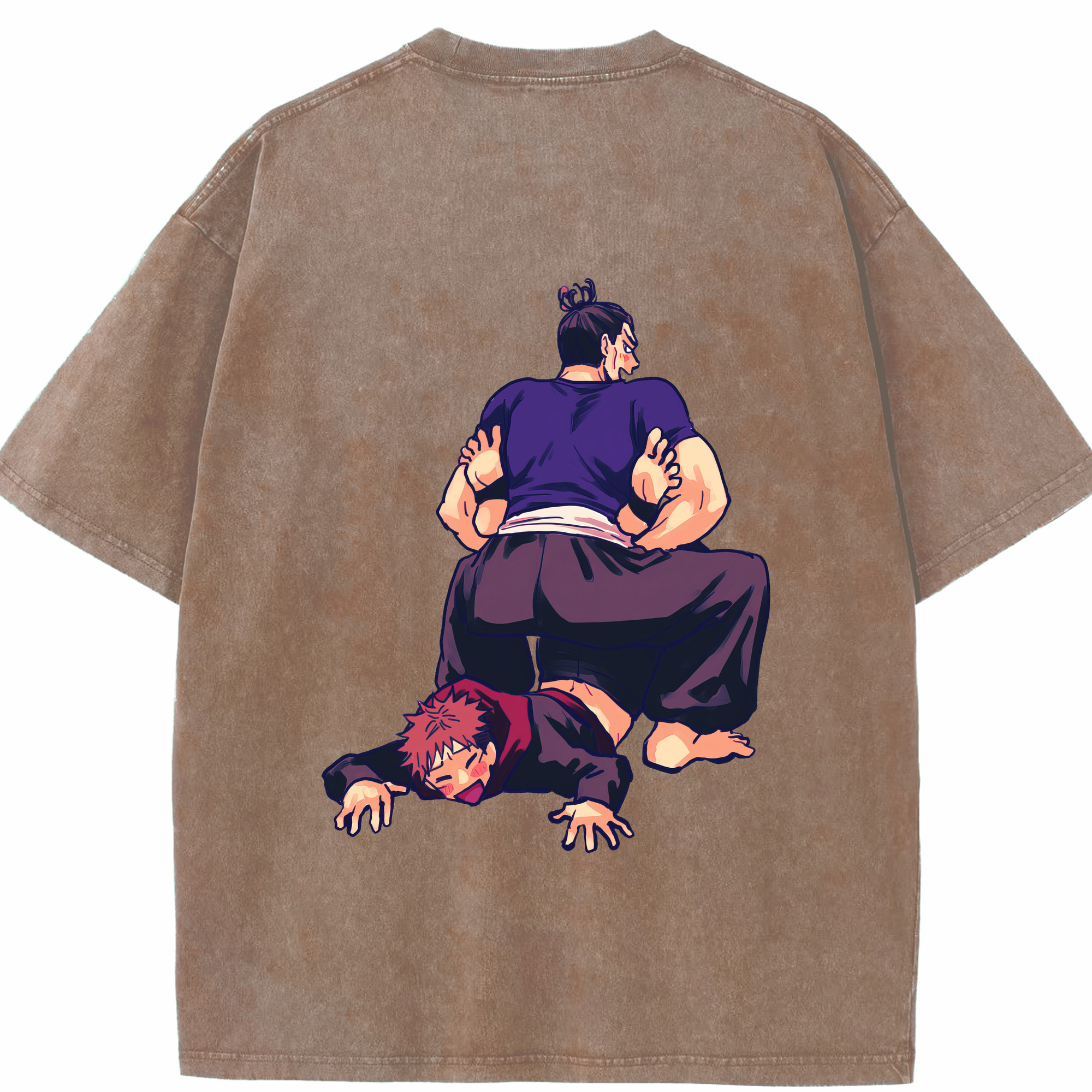 （画像用） 呪術廻戦 Jujutsu Kaisen 綿100% ヴィンテージ風 半袖Tシャツ（背面プリント）
