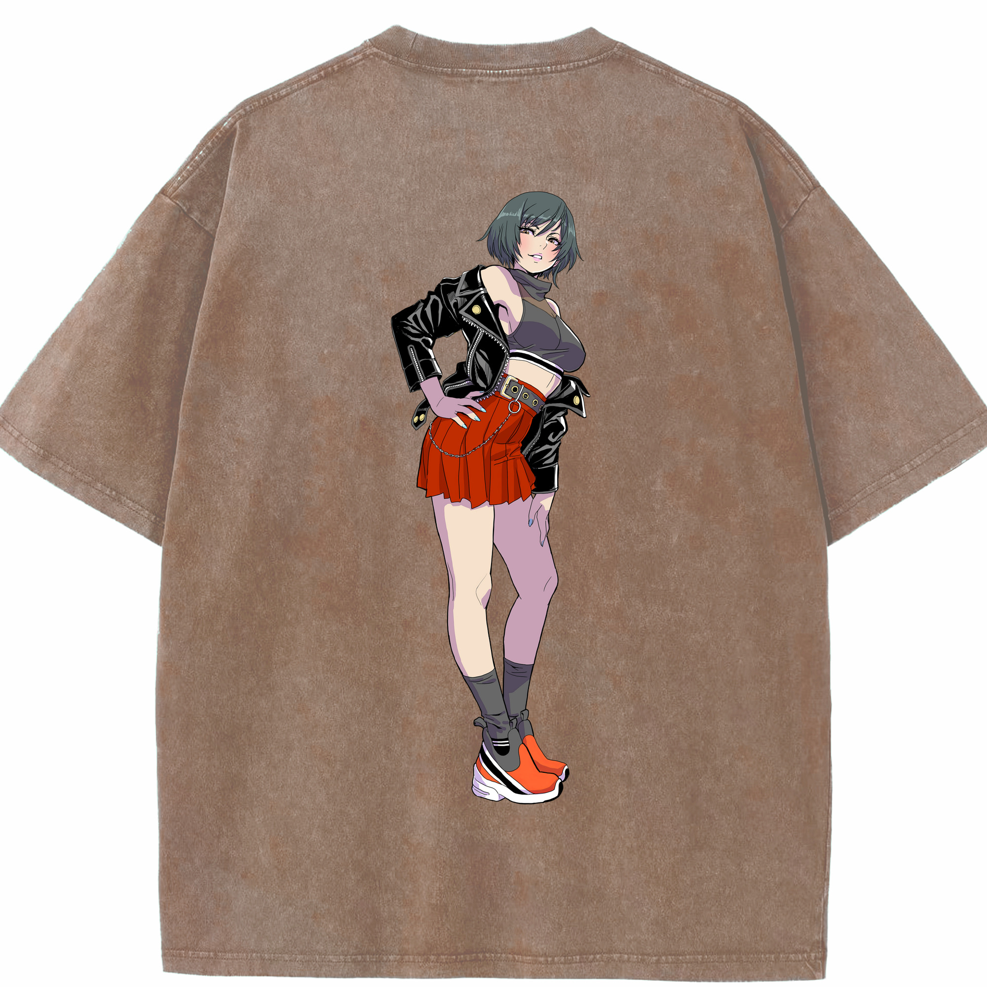 （画像用） 呪術廻戦 Jujutsu Kaisen 綿100% ヴィンテージ風 半袖Tシャツ（背面プリント）