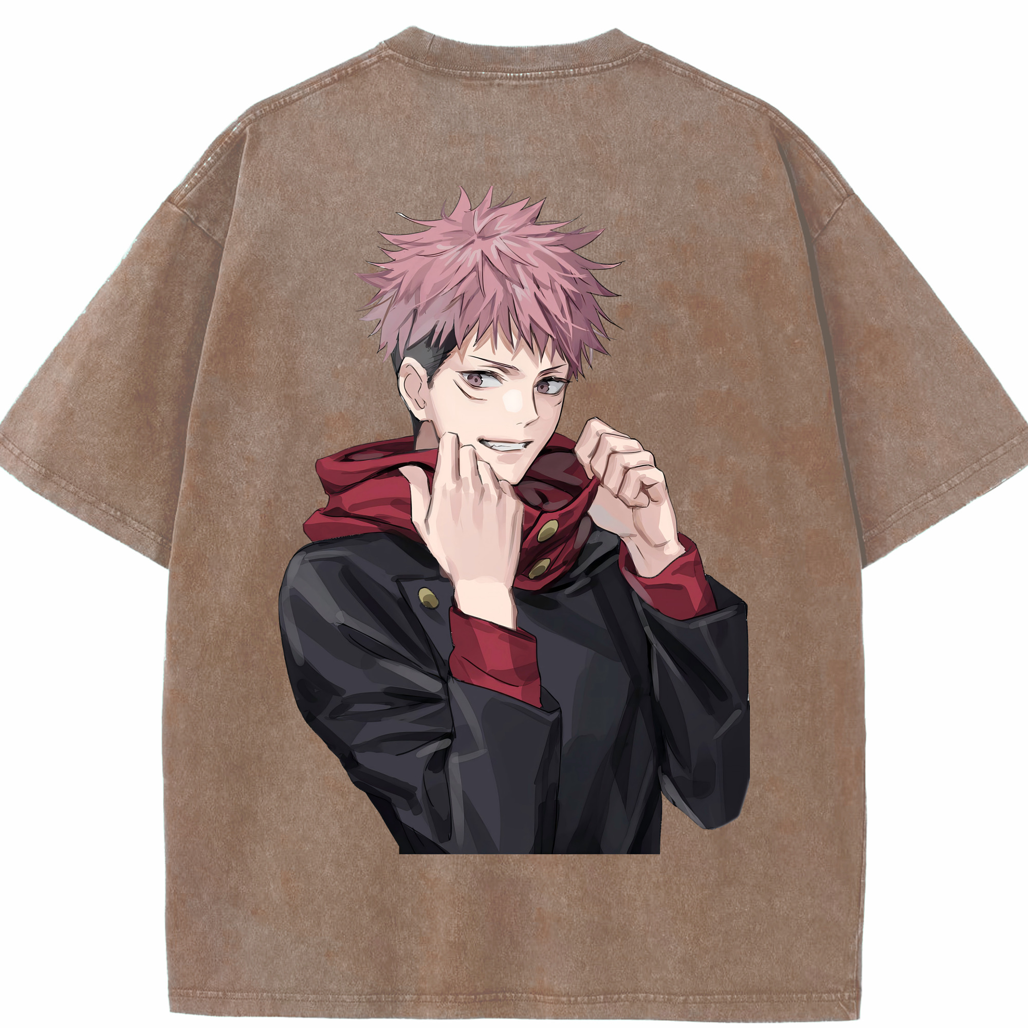 （画像用） 呪術廻戦 Jujutsu Kaisen 綿100% ヴィンテージ風 半袖Tシャツ（背面プリント）