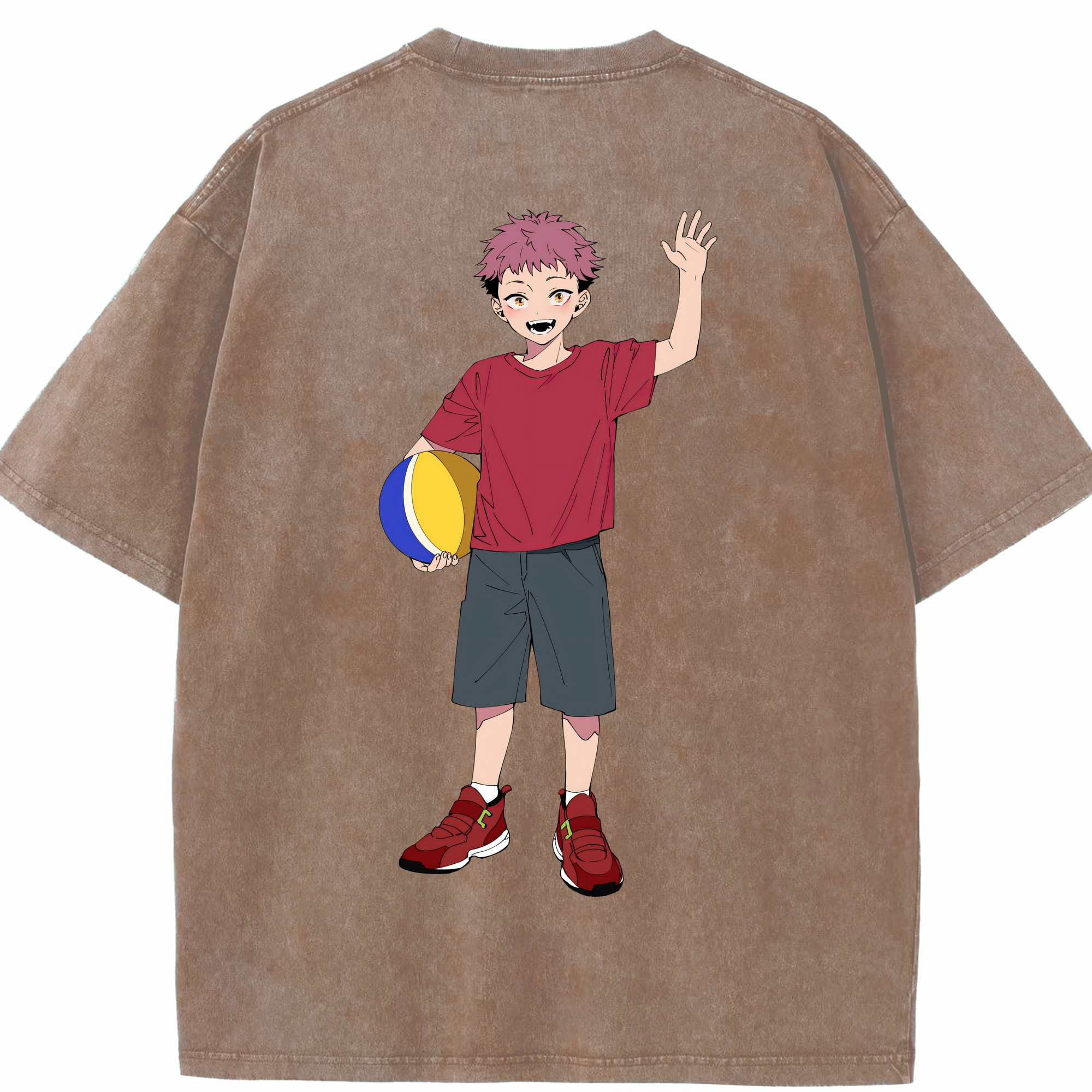 （画像用） 呪術廻戦 Jujutsu Kaisen 綿100% ヴィンテージ風 半袖Tシャツ（背面プリント）