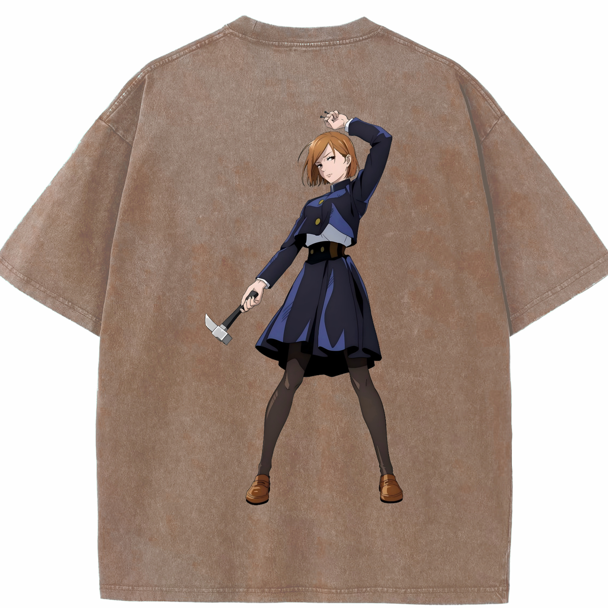 （画像用） 呪術廻戦 Jujutsu Kaisen 綿100% ヴィンテージ風 半袖Tシャツ（背面プリント）