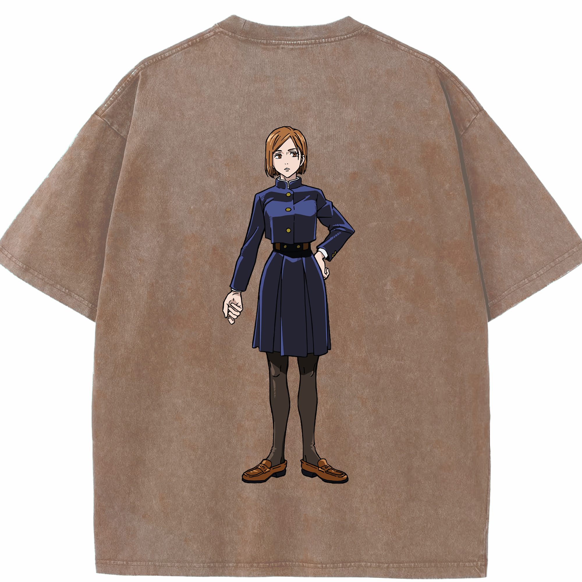 （画像用） 呪術廻戦 Jujutsu Kaisen 綿100% ヴィンテージ風 半袖Tシャツ（背面プリント）