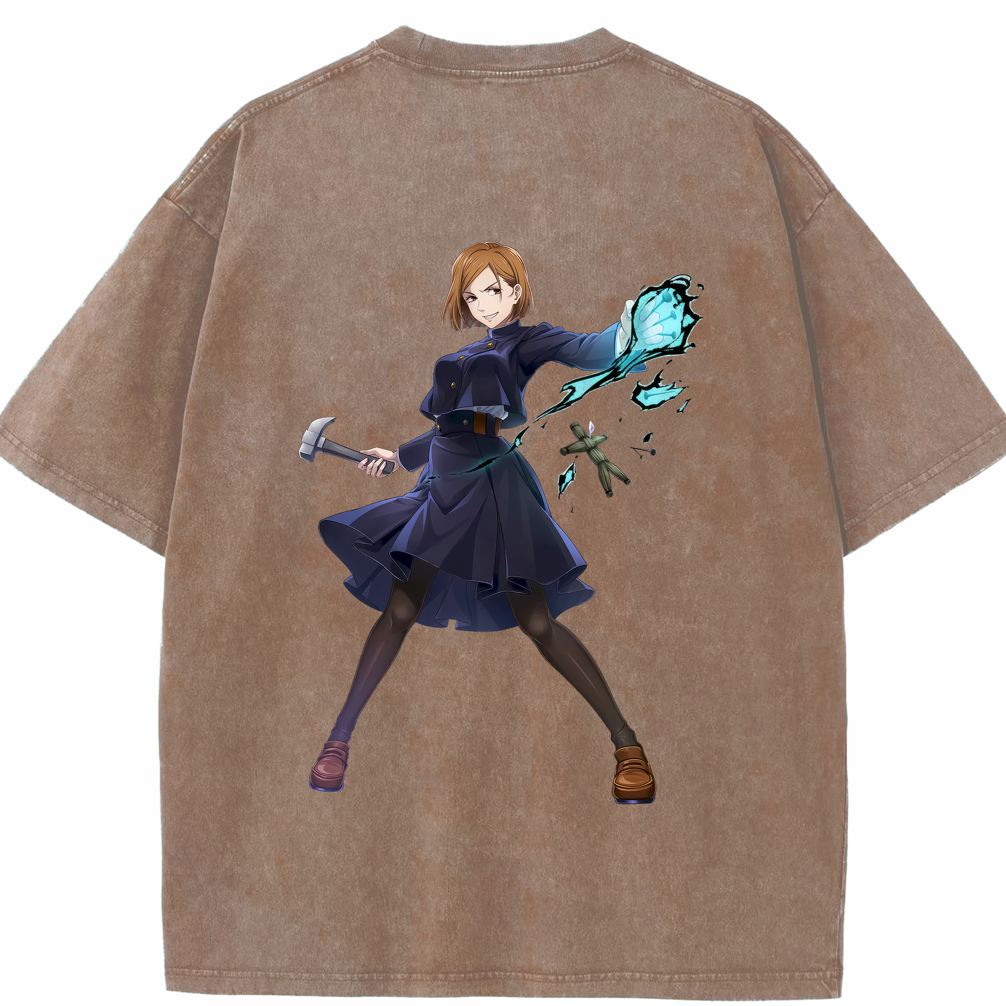 （画像用） 呪術廻戦 Jujutsu Kaisen 綿100% ヴィンテージ風 半袖Tシャツ（背面プリント）