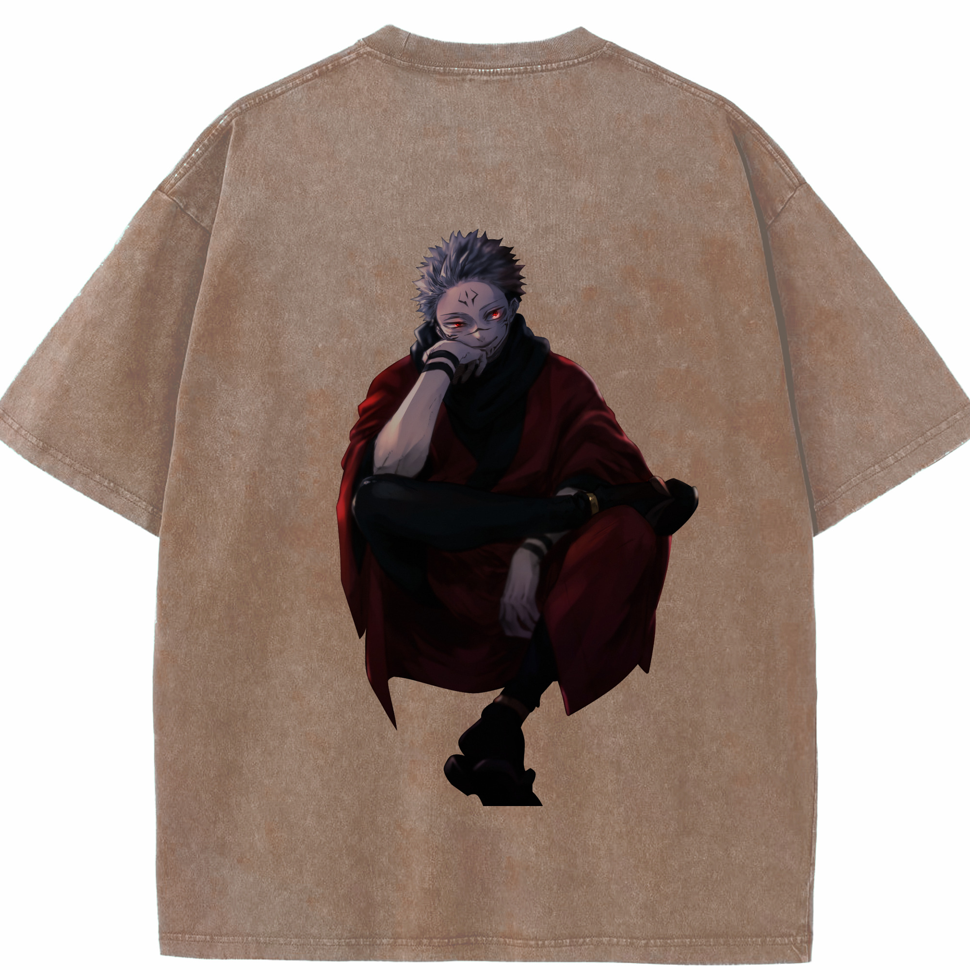 （画像用） 呪術廻戦 Jujutsu Kaisen 綿100% ヴィンテージ風 半袖Tシャツ（背面プリント）