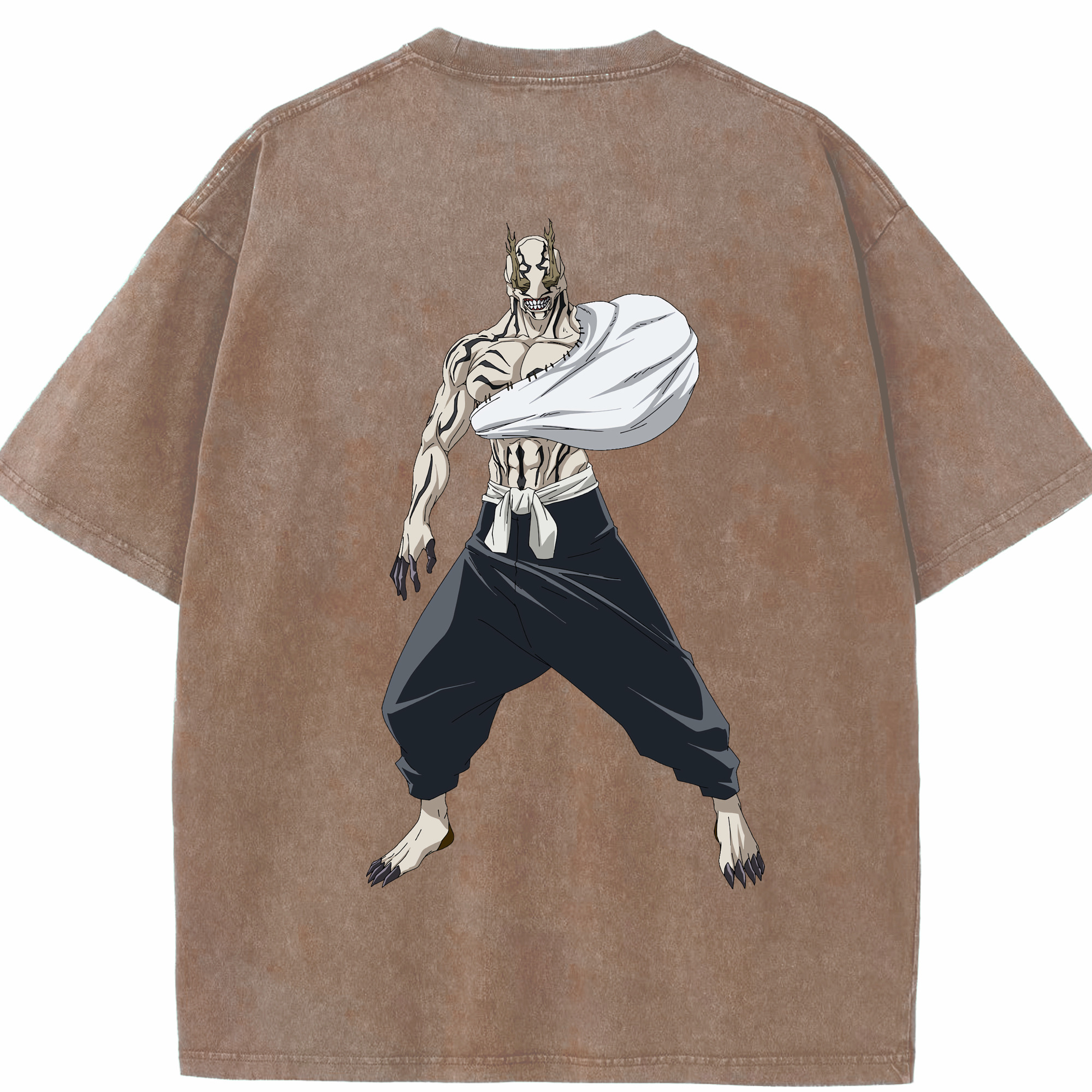 （画像用） 呪術廻戦 Jujutsu Kaisen 綿100% ヴィンテージ風 半袖Tシャツ（背面プリント）