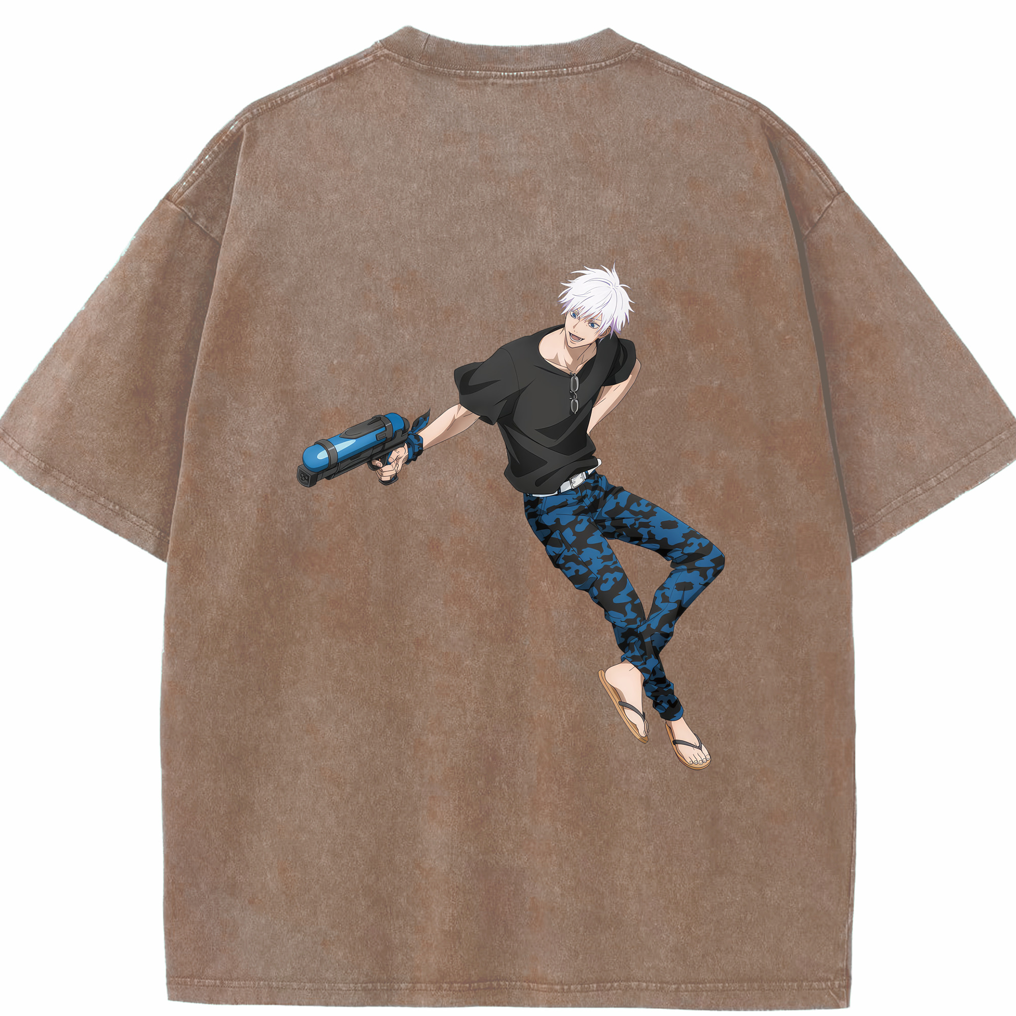 （画像用） 呪術廻戦 Jujutsu Kaisen 綿100% ヴィンテージ風 半袖Tシャツ（背面プリント）
