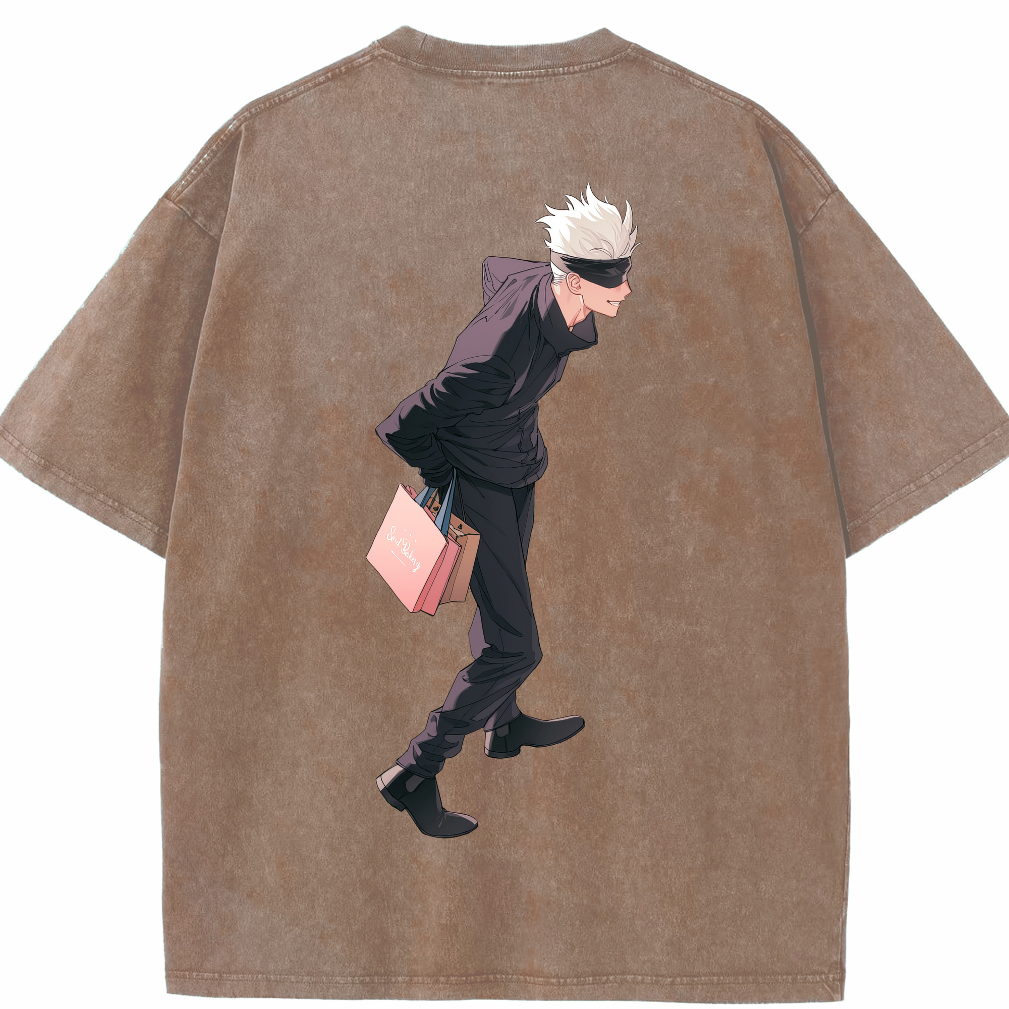 （画像用） 呪術廻戦 Jujutsu Kaisen 綿100% ヴィンテージ風 半袖Tシャツ（背面プリント）