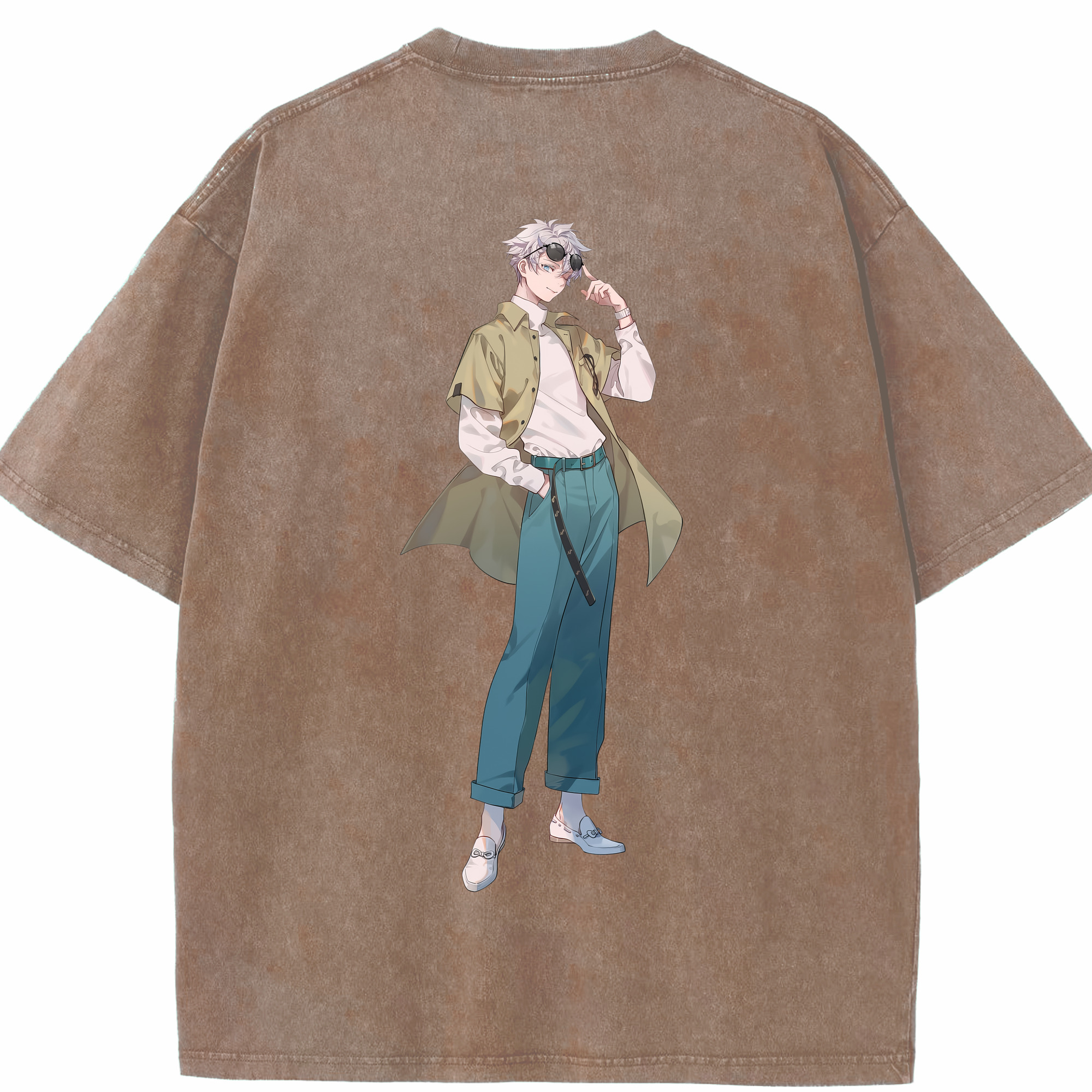 （画像用） 呪術廻戦 Jujutsu Kaisen 綿100% ヴィンテージ風 半袖Tシャツ（背面プリント）