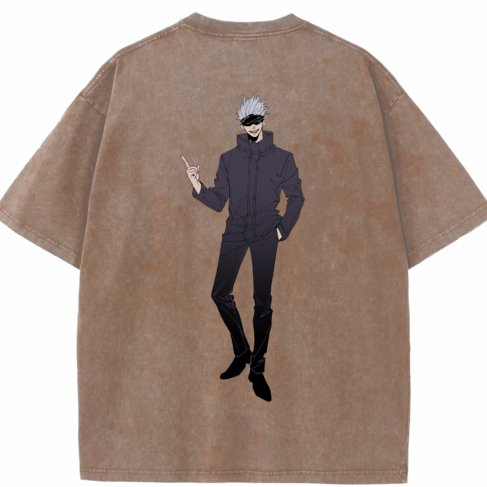 （画像用） 呪術廻戦 Jujutsu Kaisen 綿100% ヴィンテージ風 半袖Tシャツ（背面プリント）