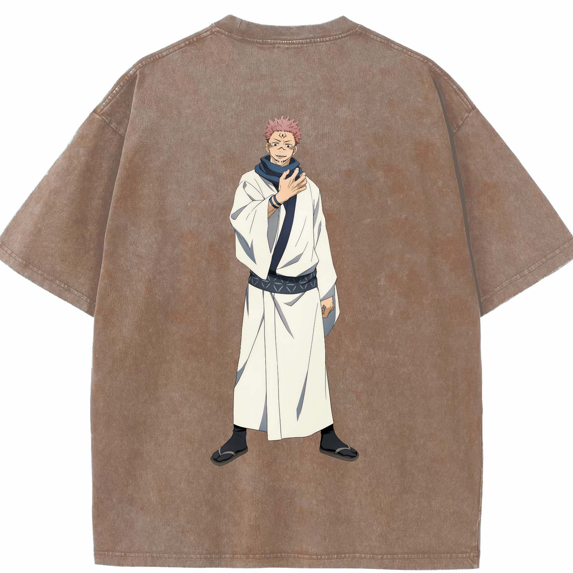 （画像用） 呪術廻戦 Jujutsu Kaisen 綿100% ヴィンテージ風 半袖Tシャツ（背面プリント）