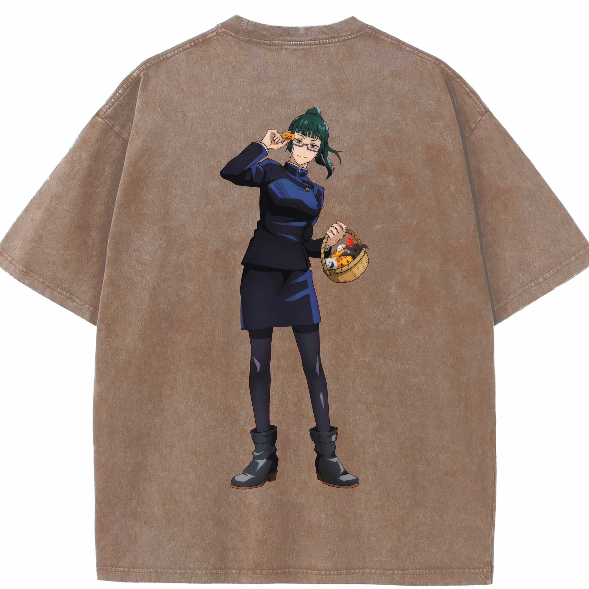 （画像用） 呪術廻戦 Jujutsu Kaisen 綿100% ヴィンテージ風 半袖Tシャツ（背面プリント）