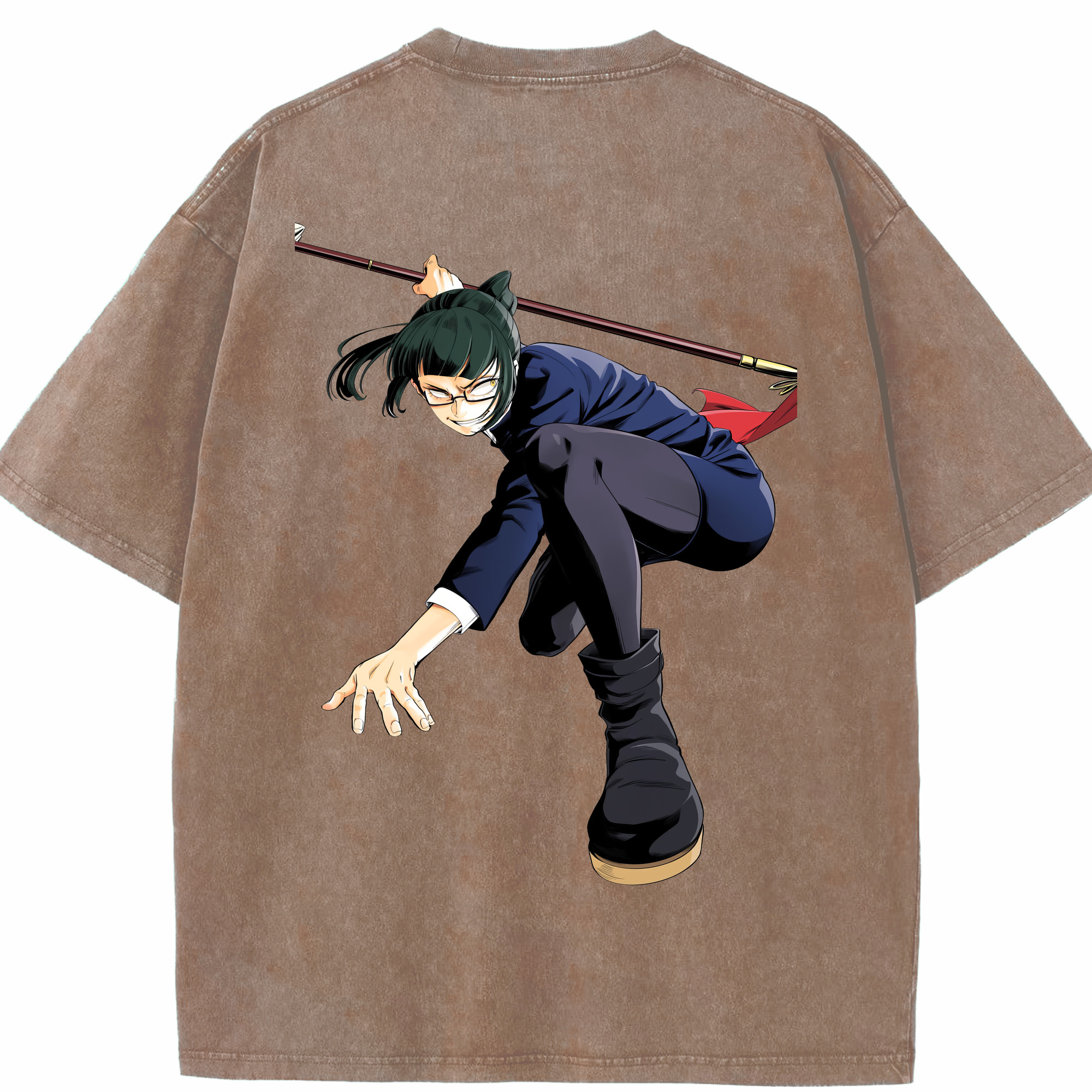 （画像用） 呪術廻戦 Jujutsu Kaisen 綿100% ヴィンテージ風 半袖Tシャツ（背面プリント）