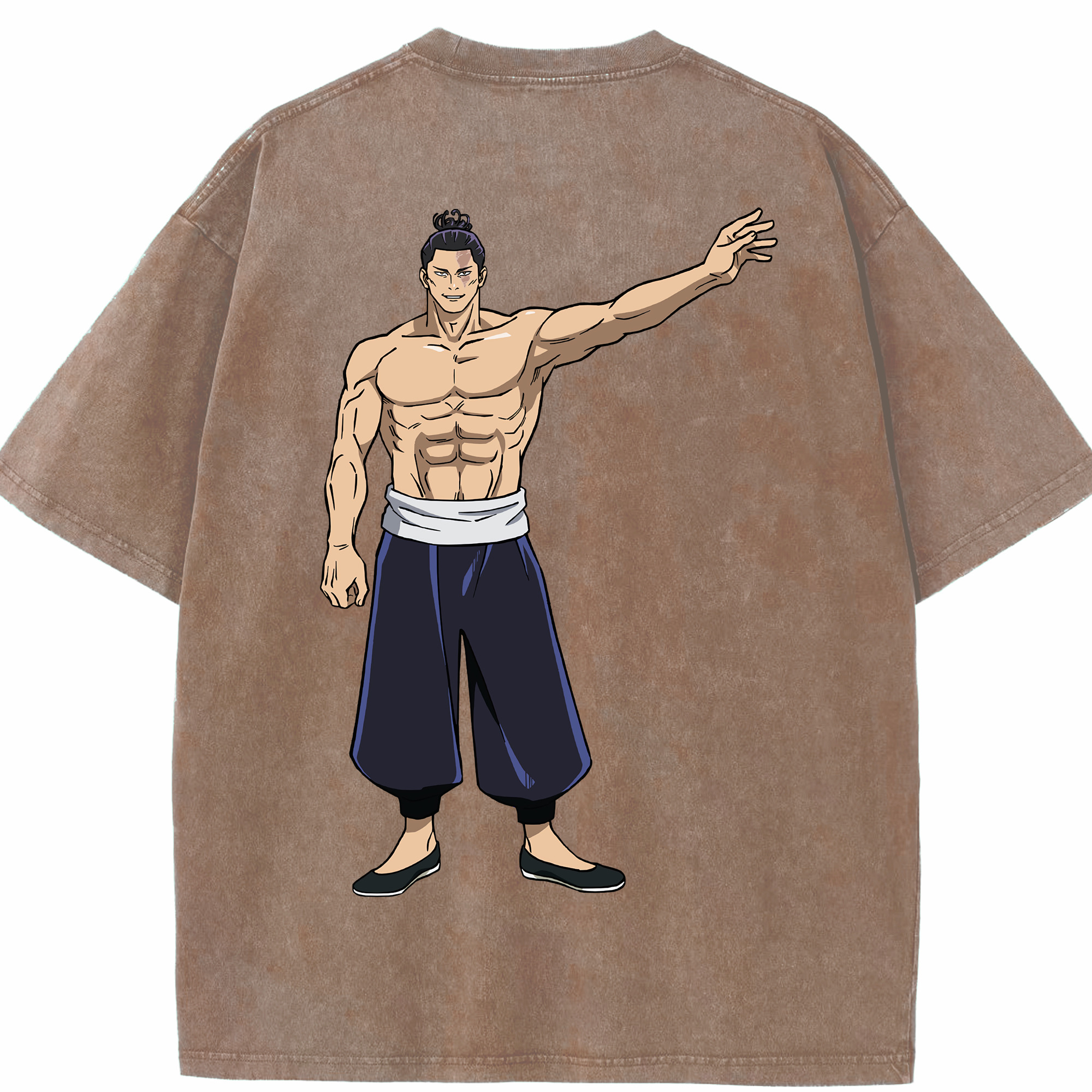 （画像用） 呪術廻戦 Jujutsu Kaisen 綿100% ヴィンテージ風 半袖Tシャツ（背面プリント）