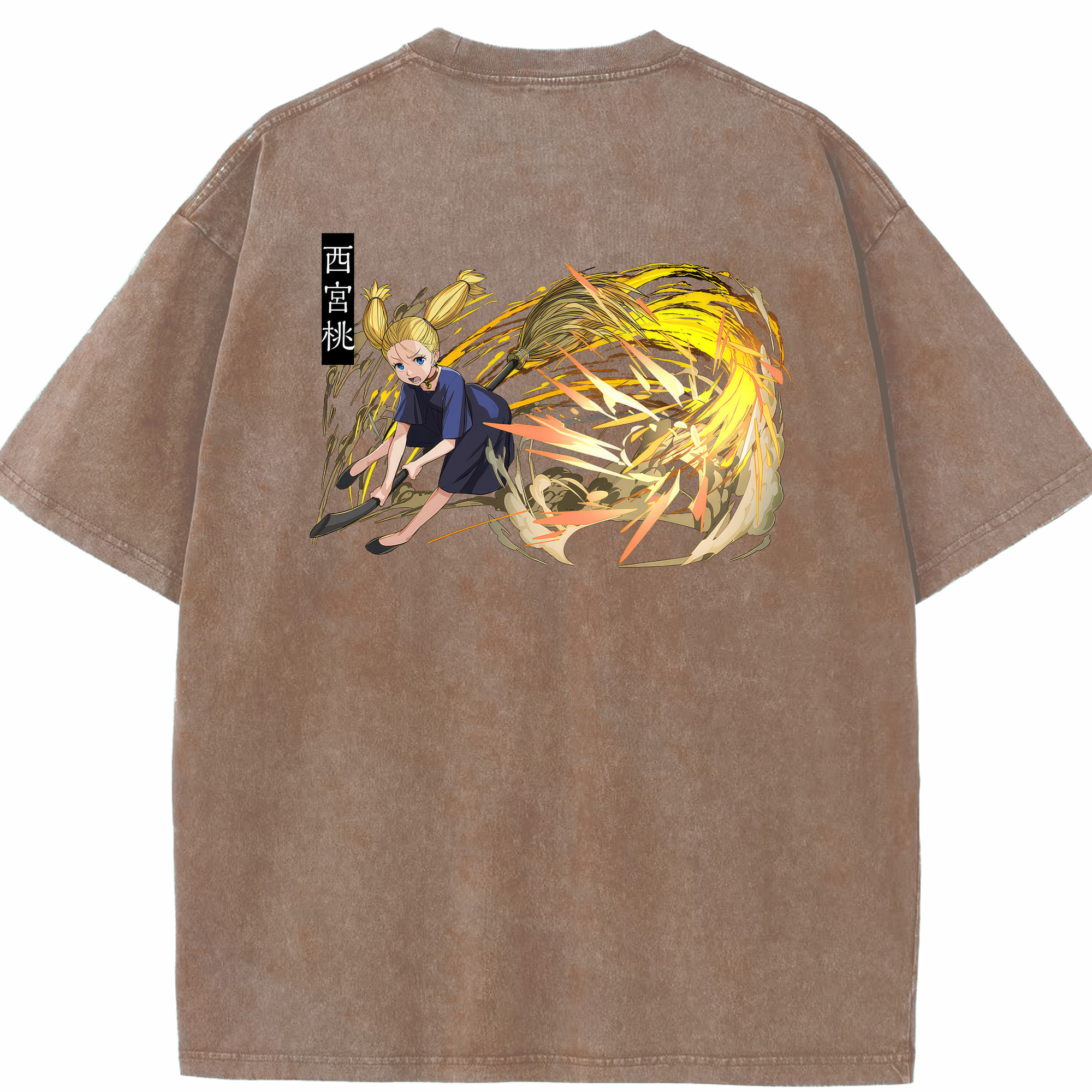 （画像用） 呪術廻戦 Jujutsu Kaisen 綿100% ヴィンテージ風 半袖Tシャツ（背面プリント）