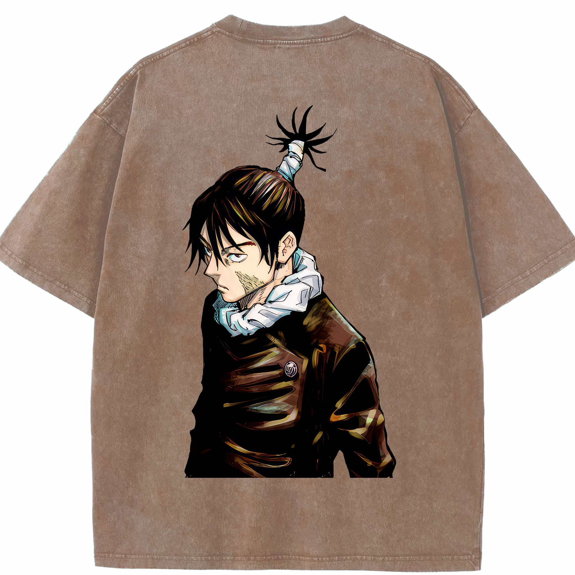 （画像用） 呪術廻戦 Jujutsu Kaisen 綿100% ヴィンテージ風 半袖Tシャツ（背面プリント）