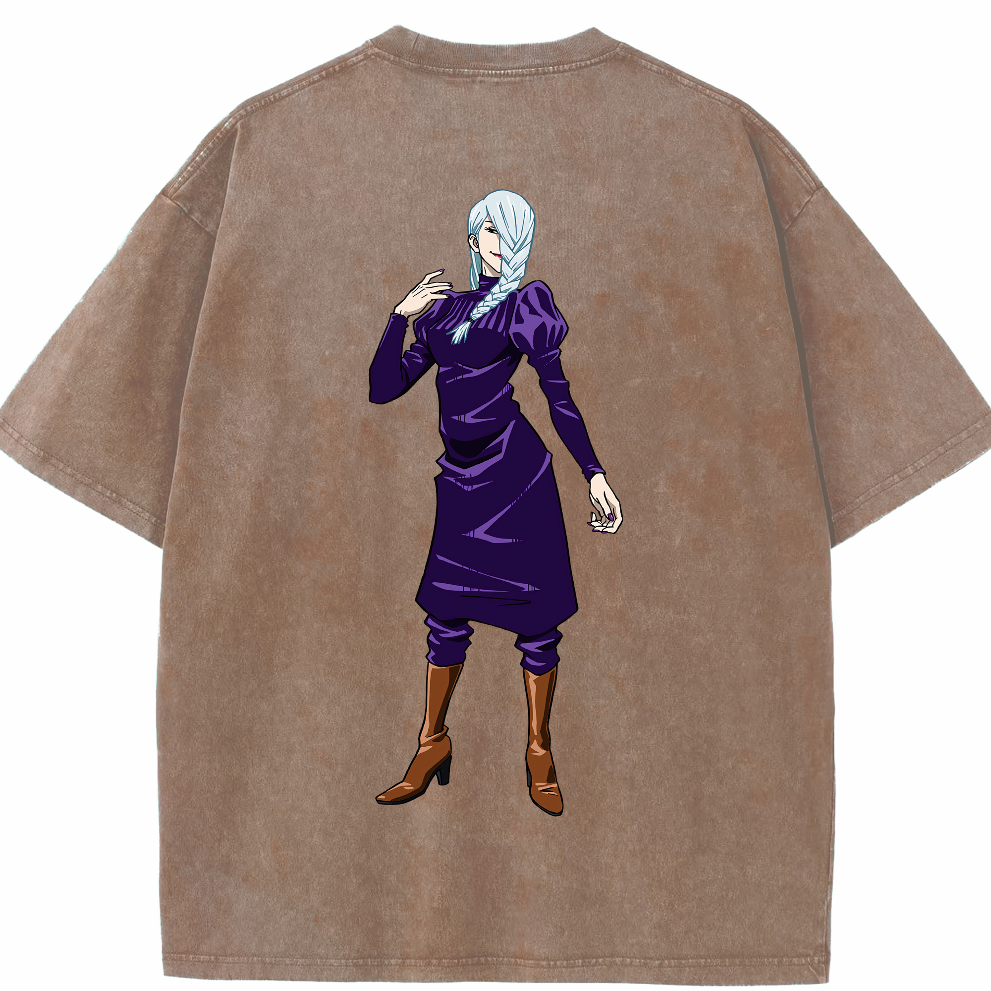 （画像用） 呪術廻戦 Jujutsu Kaisen 綿100% ヴィンテージ風 半袖Tシャツ（背面プリント）