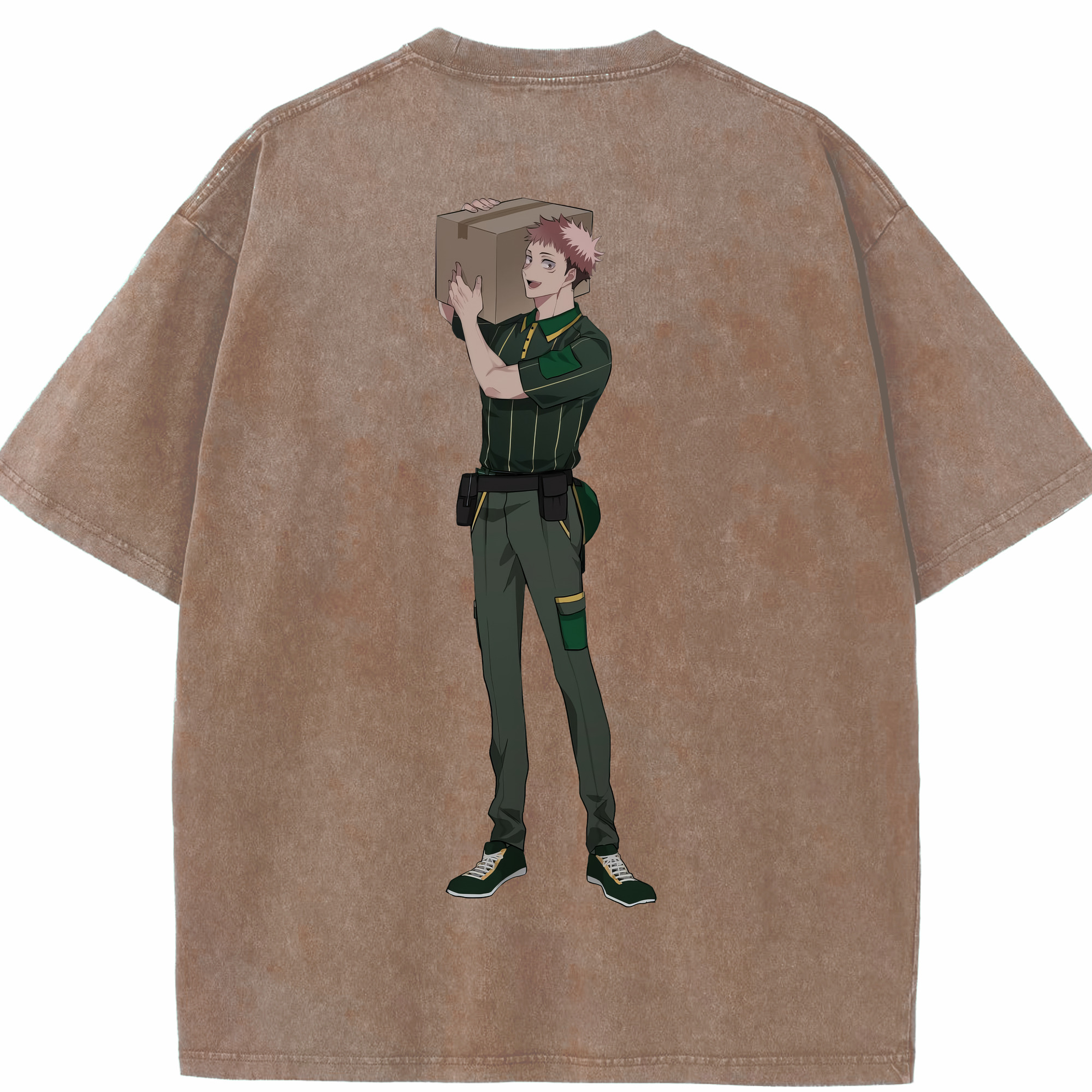 （画像用） 呪術廻戦 Jujutsu Kaisen 綿100% ヴィンテージ風 半袖Tシャツ（背面プリント）