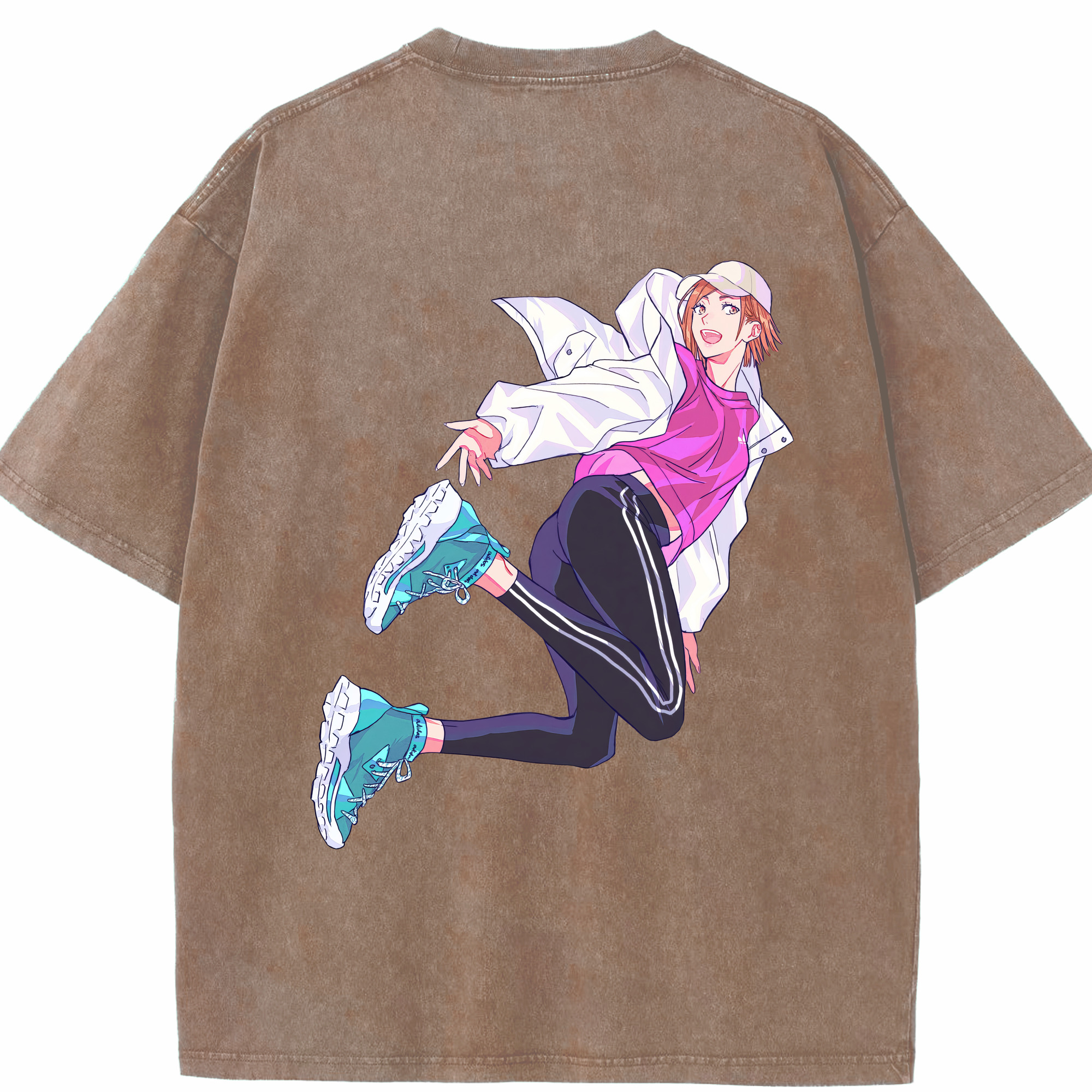 （画像用） 呪術廻戦 Jujutsu Kaisen 綿100% ヴィンテージ風 半袖Tシャツ（背面プリント）