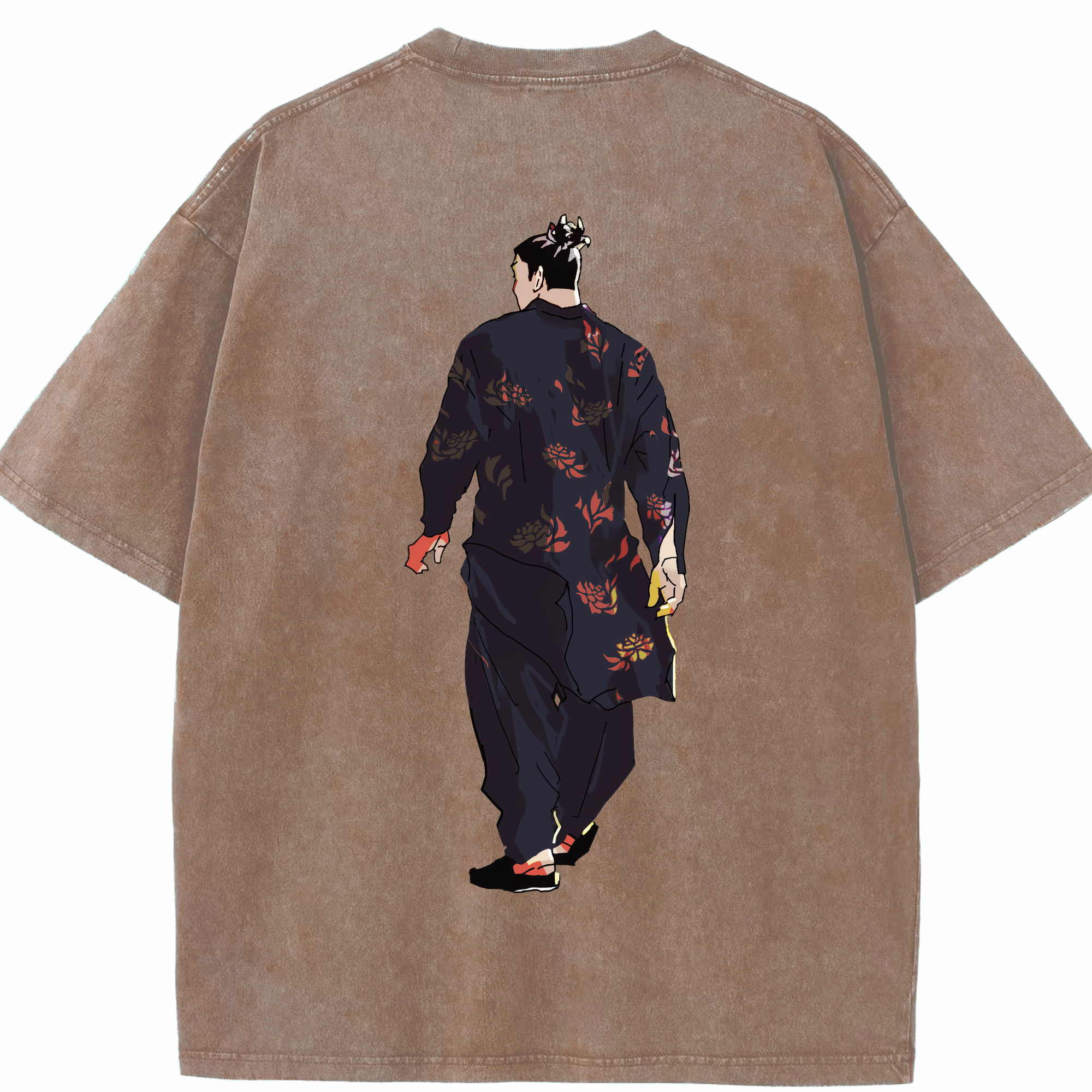 （画像用） 呪術廻戦 Jujutsu Kaisen 綿100% ヴィンテージ風 半袖Tシャツ（背面プリント）