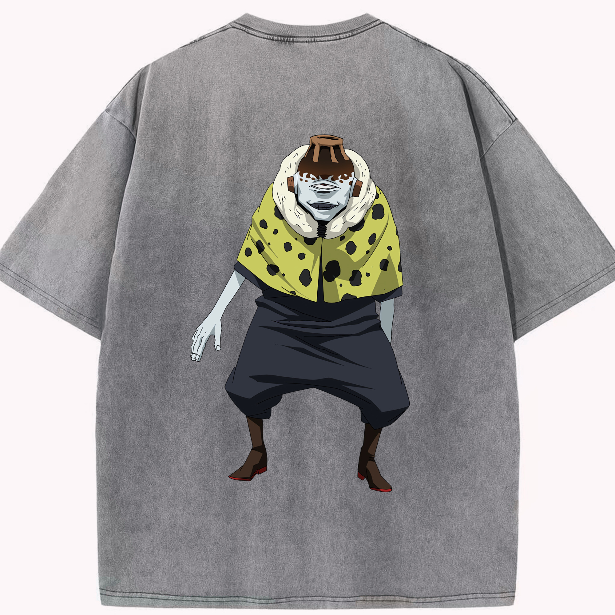 （画像用） 呪術廻戦 Jujutsu Kaisen 綿100% ヴィンテージ風 半袖Tシャツ（背面プリント）