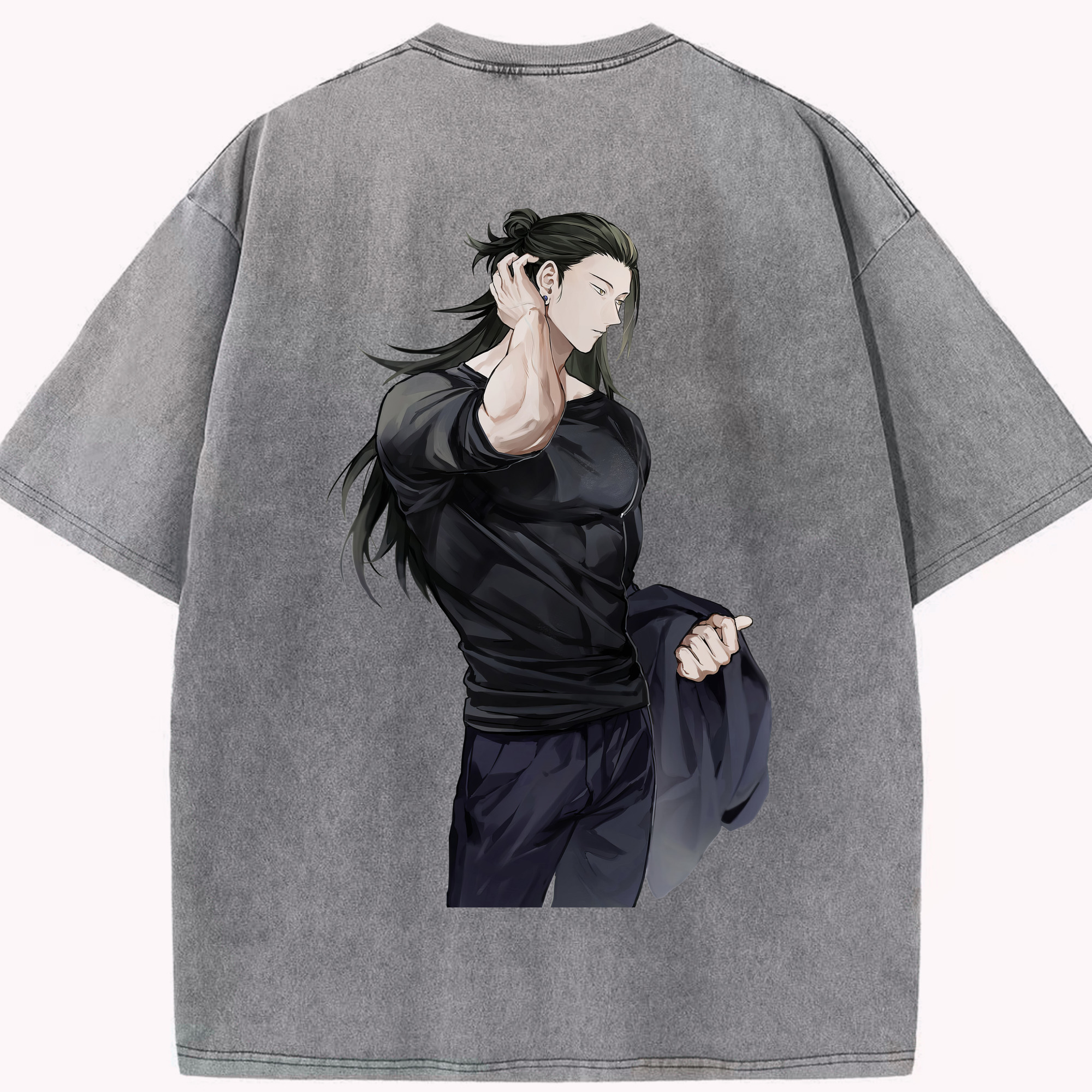 （画像用） 呪術廻戦 Jujutsu Kaisen 綿100% ヴィンテージ風 半袖Tシャツ（背面プリント）