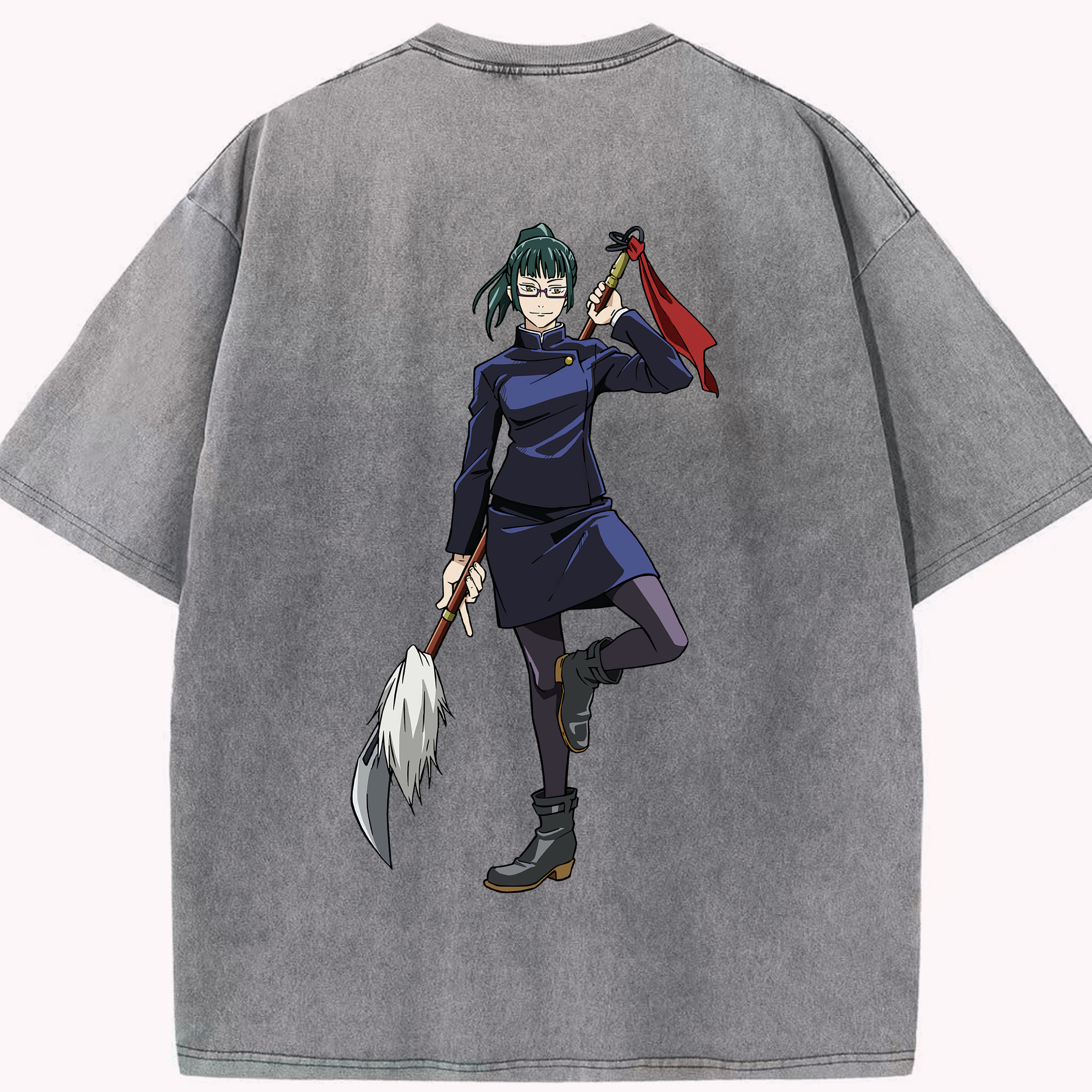 （画像用） 呪術廻戦 Jujutsu Kaisen 綿100% ヴィンテージ風 半袖Tシャツ（背面プリント）